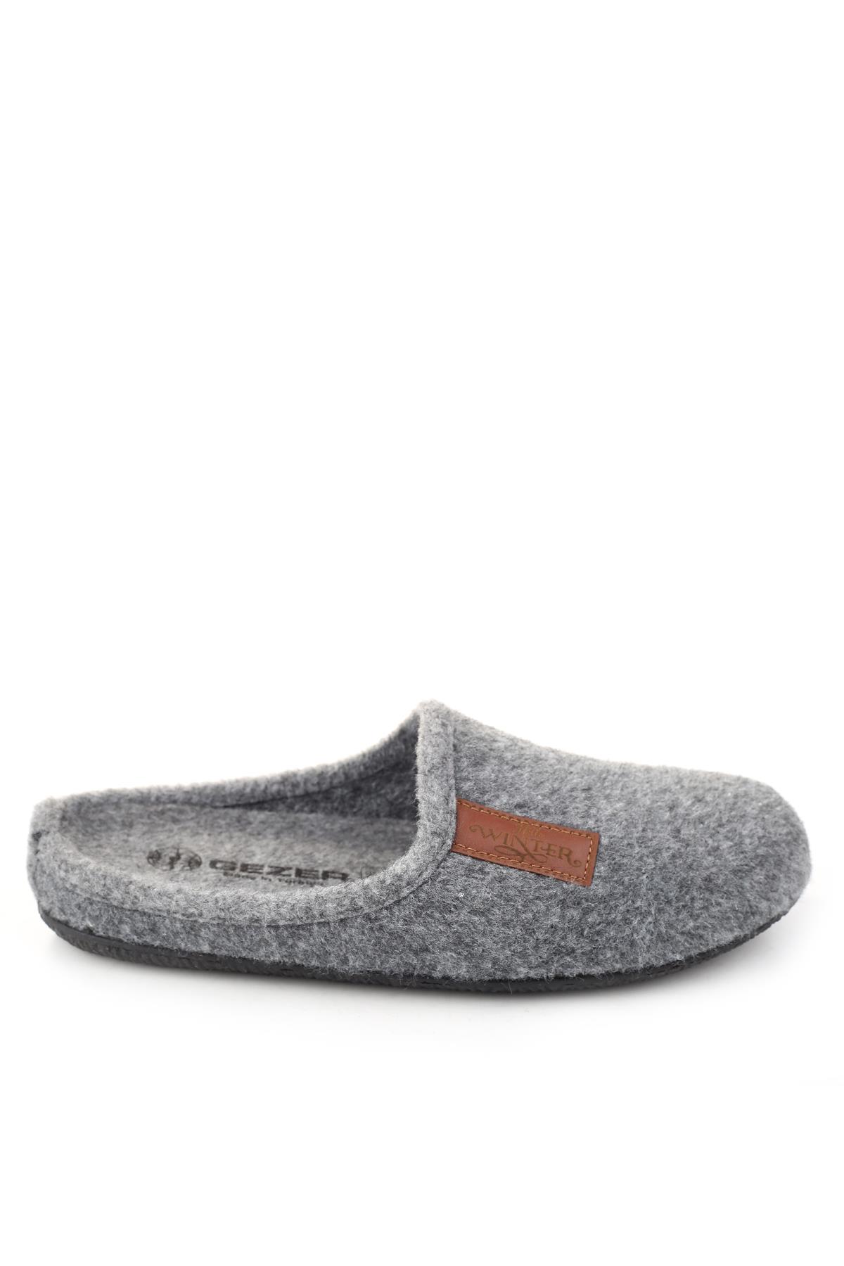 15340 Erkek Keçe Rahat Taban Ev Halı Misafir Terliği - Görsel 3