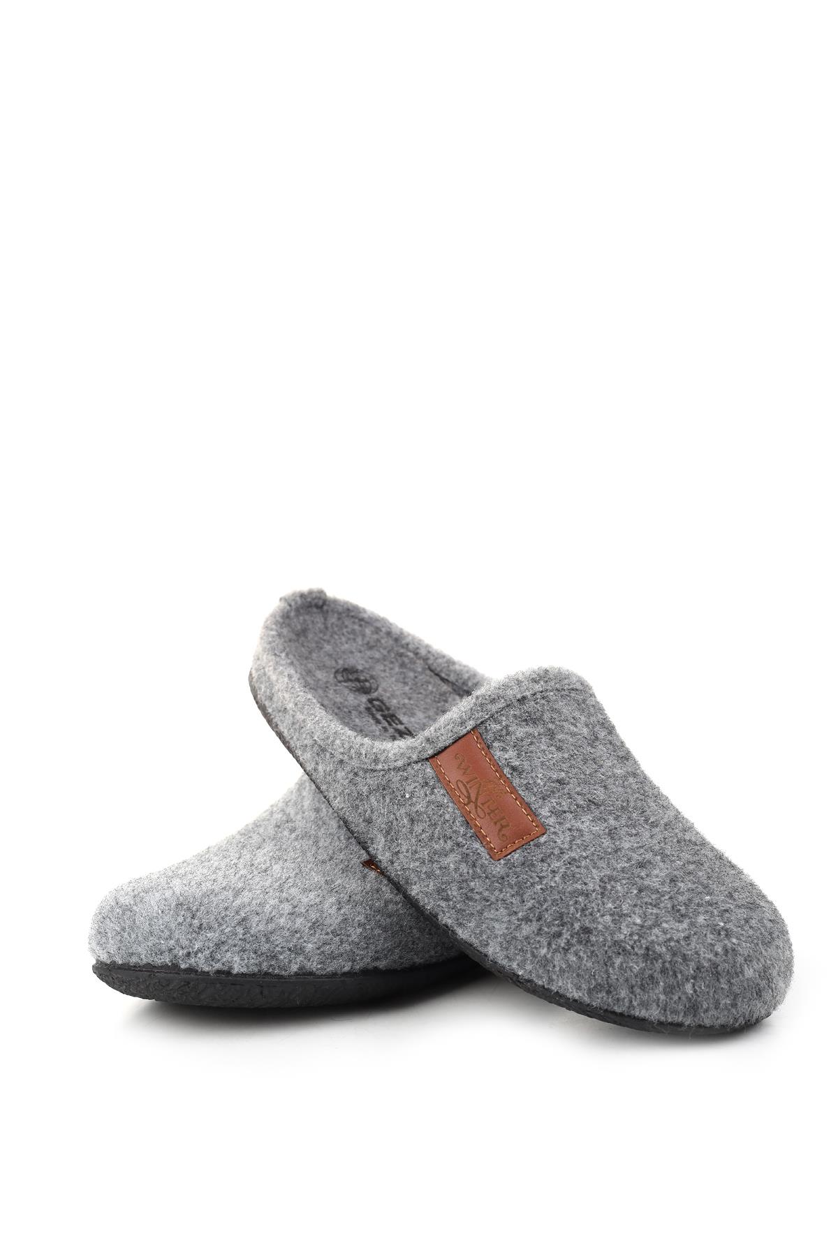 15340 Erkek Keçe Rahat Taban Ev Halı Misafir Terliği - Görsel 4