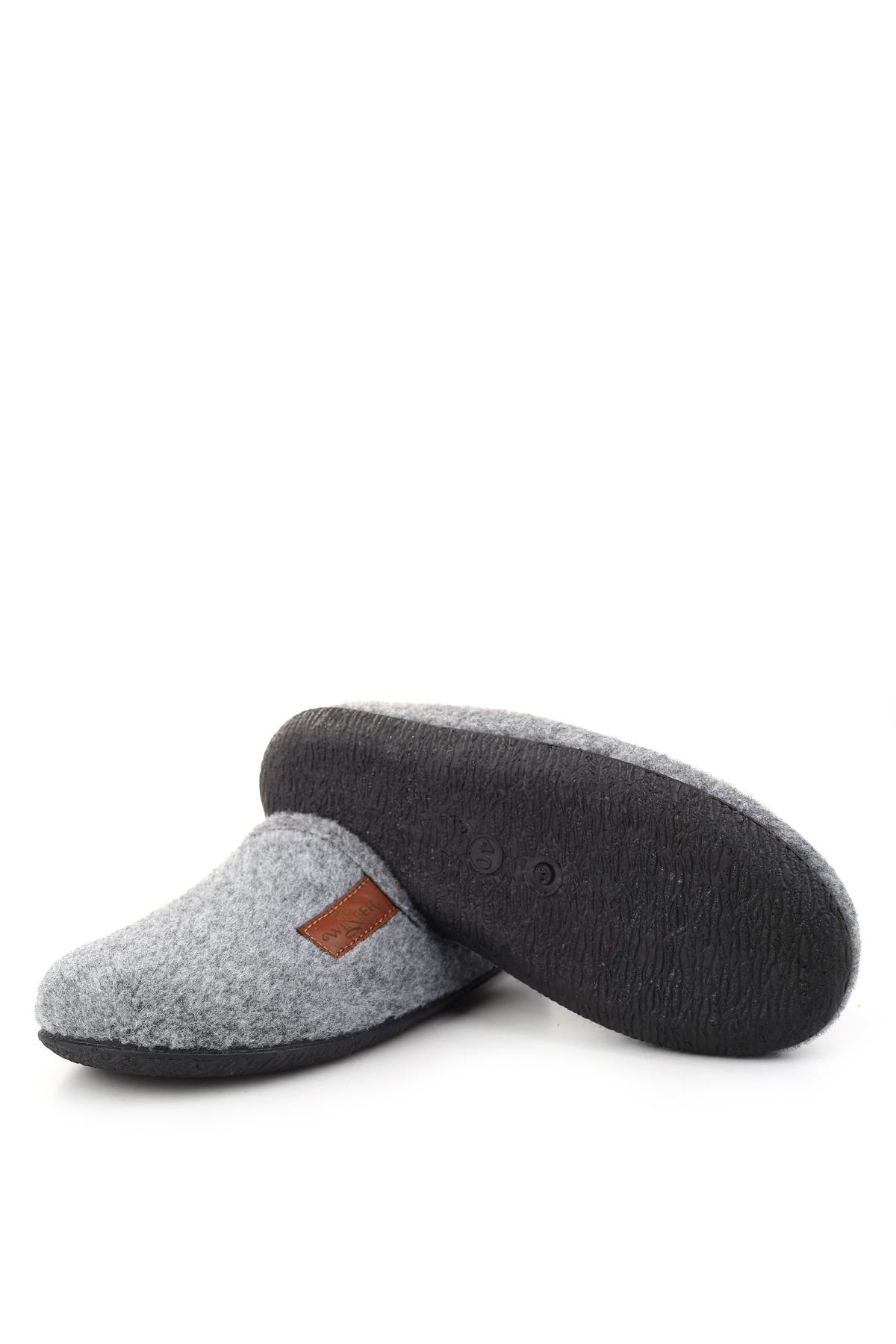 15340 Erkek Keçe Rahat Taban Ev Halı Misafir Terliği - Görsel 6