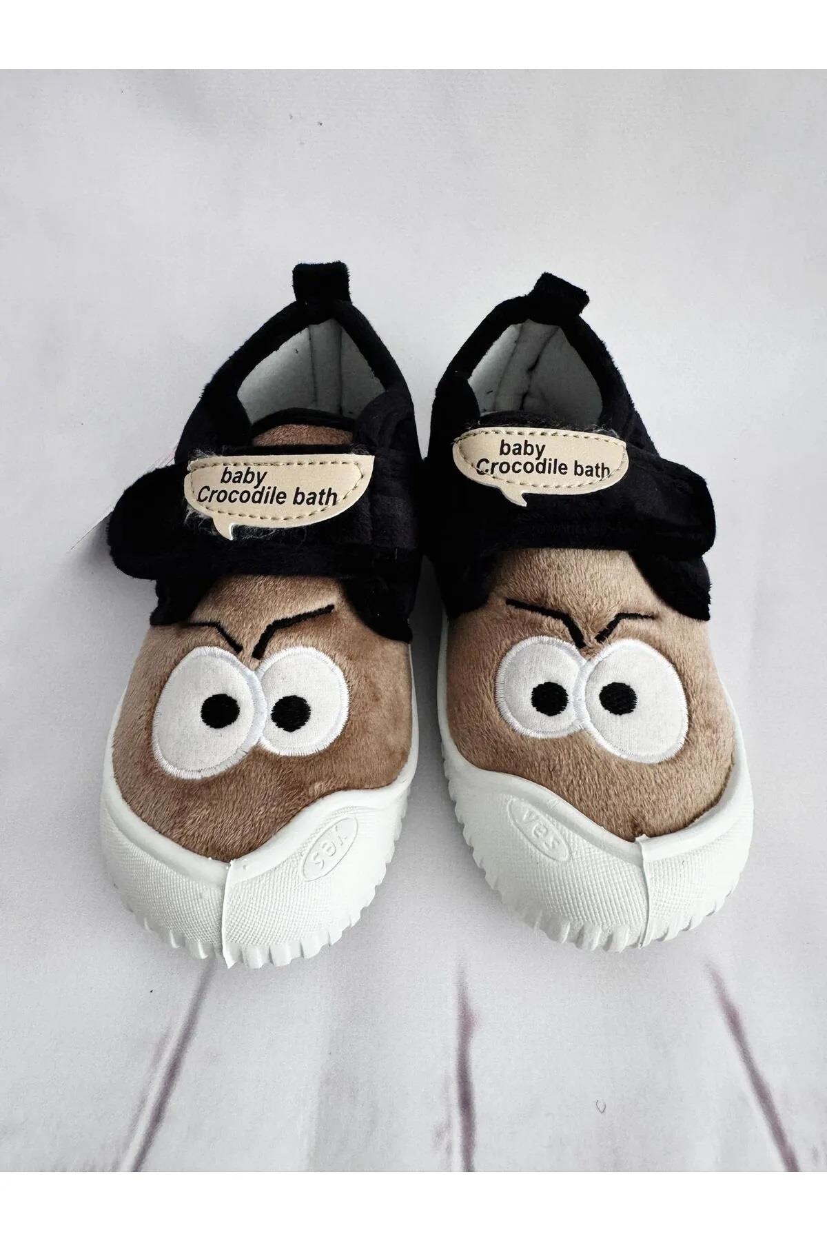 Kışlık Cırtlı Erkek Çocuk Günlük Okul Kreş Panduf Ayakkabı - Görsel 2