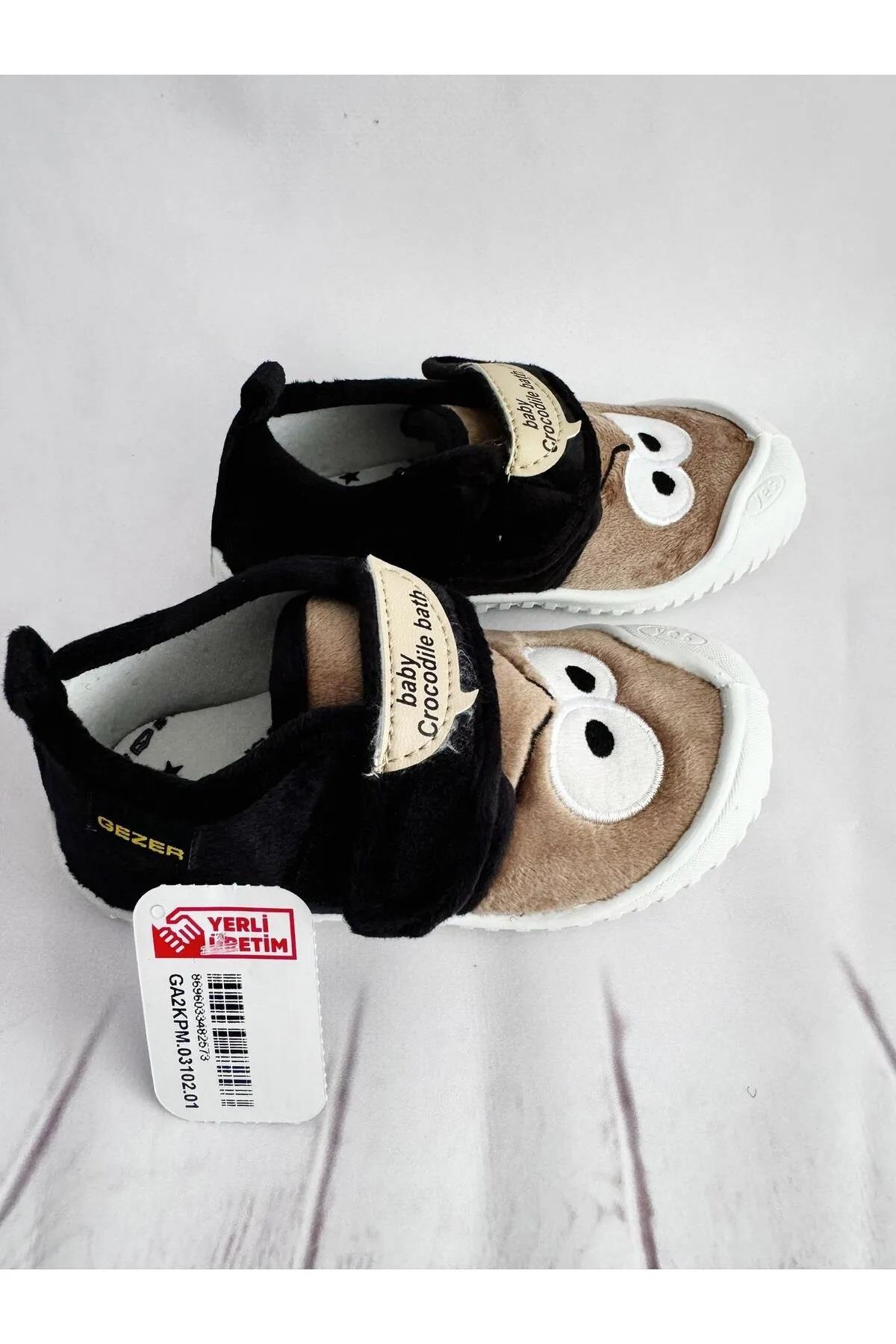 Kışlık Cırtlı Erkek Çocuk Günlük Okul Kreş Panduf Ayakkabı - Görsel 3