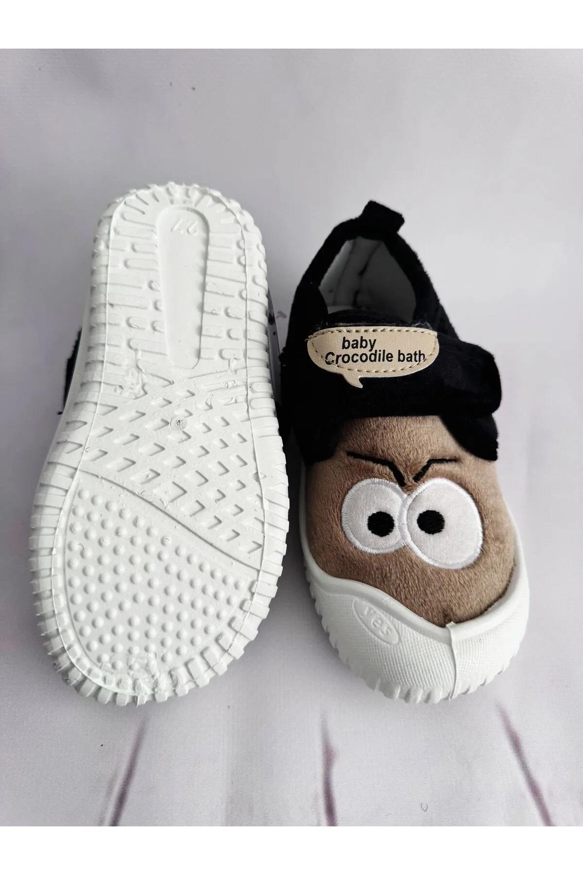 Kışlık Cırtlı Erkek Çocuk Günlük Okul Kreş Panduf Ayakkabı - Görsel 5
