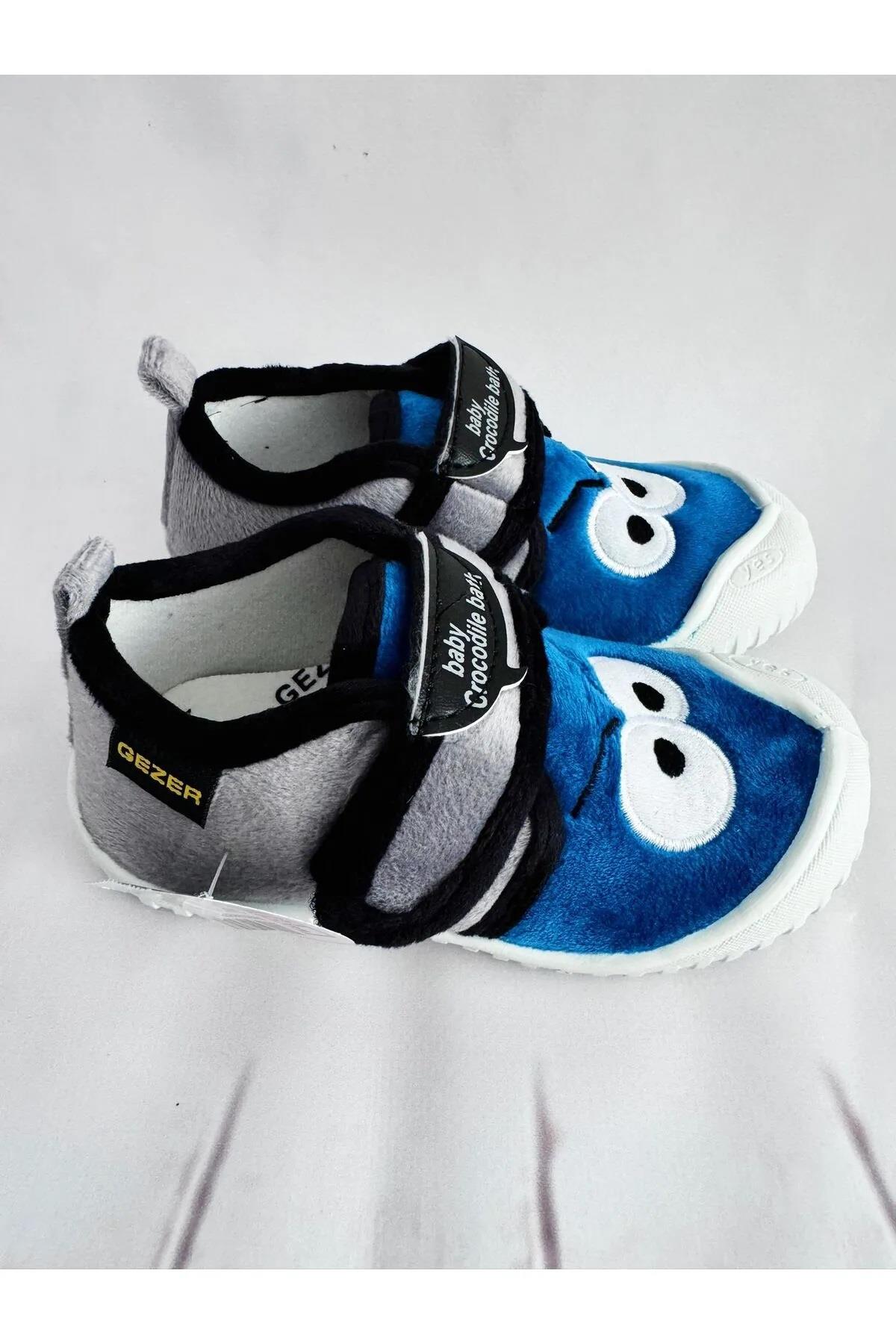 Kışlık Cırtlı Erkek Çocuk Günlük Okul Kreş Panduf Ayakkabı - Görsel 3