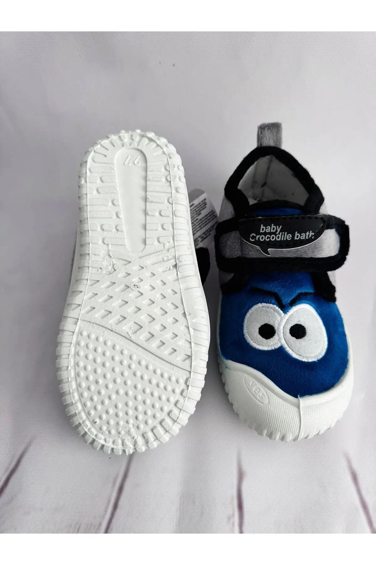 Kışlık Cırtlı Erkek Çocuk Günlük Okul Kreş Panduf Ayakkabı - Görsel 5