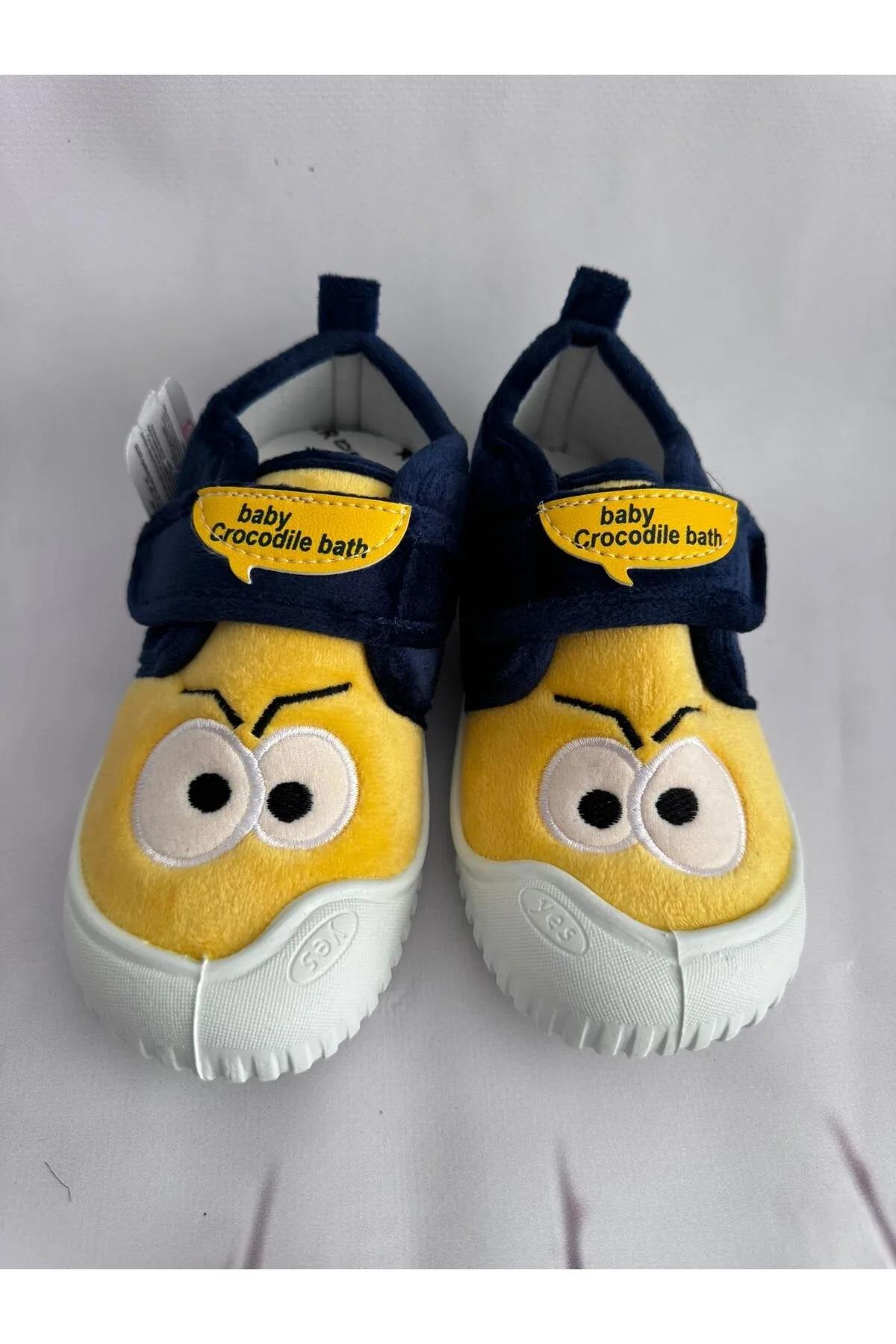 Kışlık Cırtlı Erkek Çocuk Günlük Okul Kreş Panduf Ayakkabı - Görsel 2