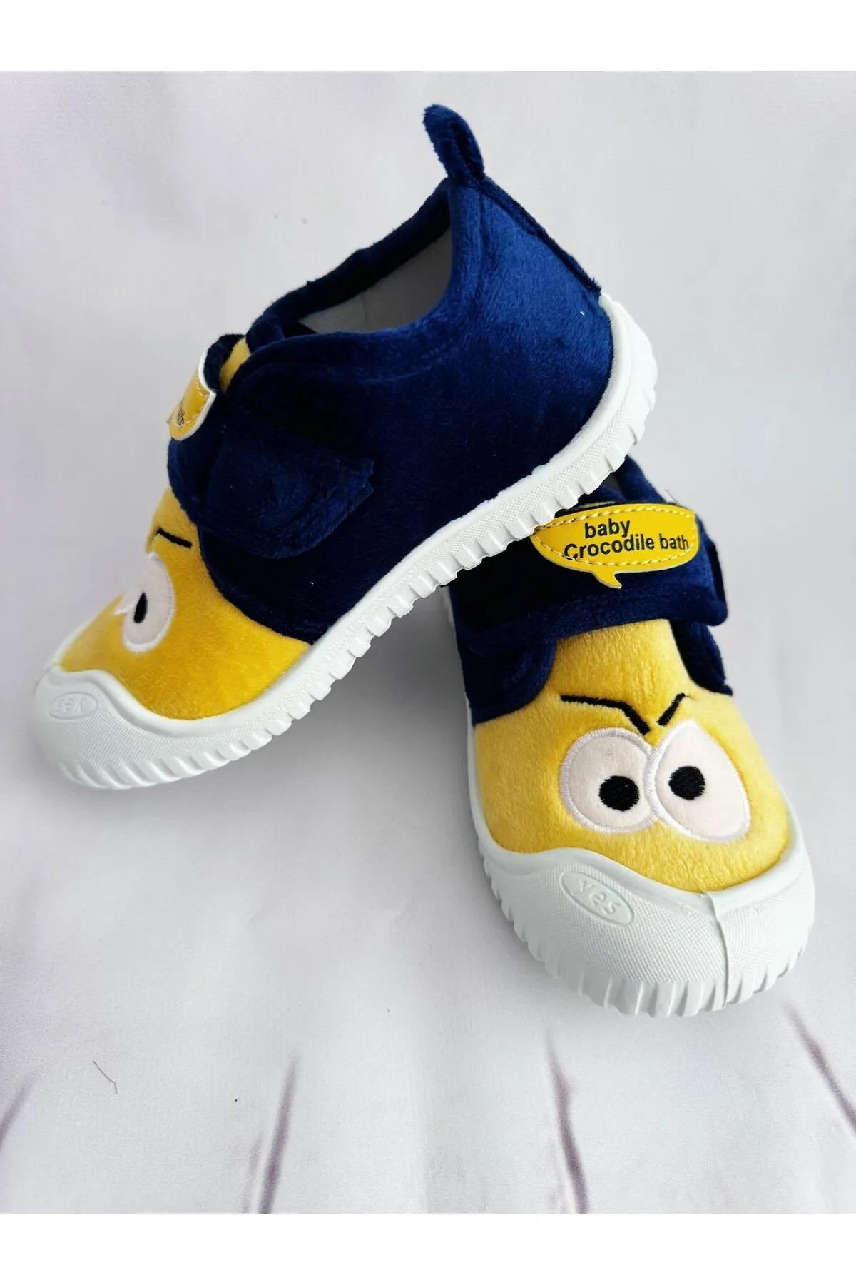 Kışlık Cırtlı Erkek Çocuk Günlük Okul Kreş Panduf Ayakkabı - Görsel 3