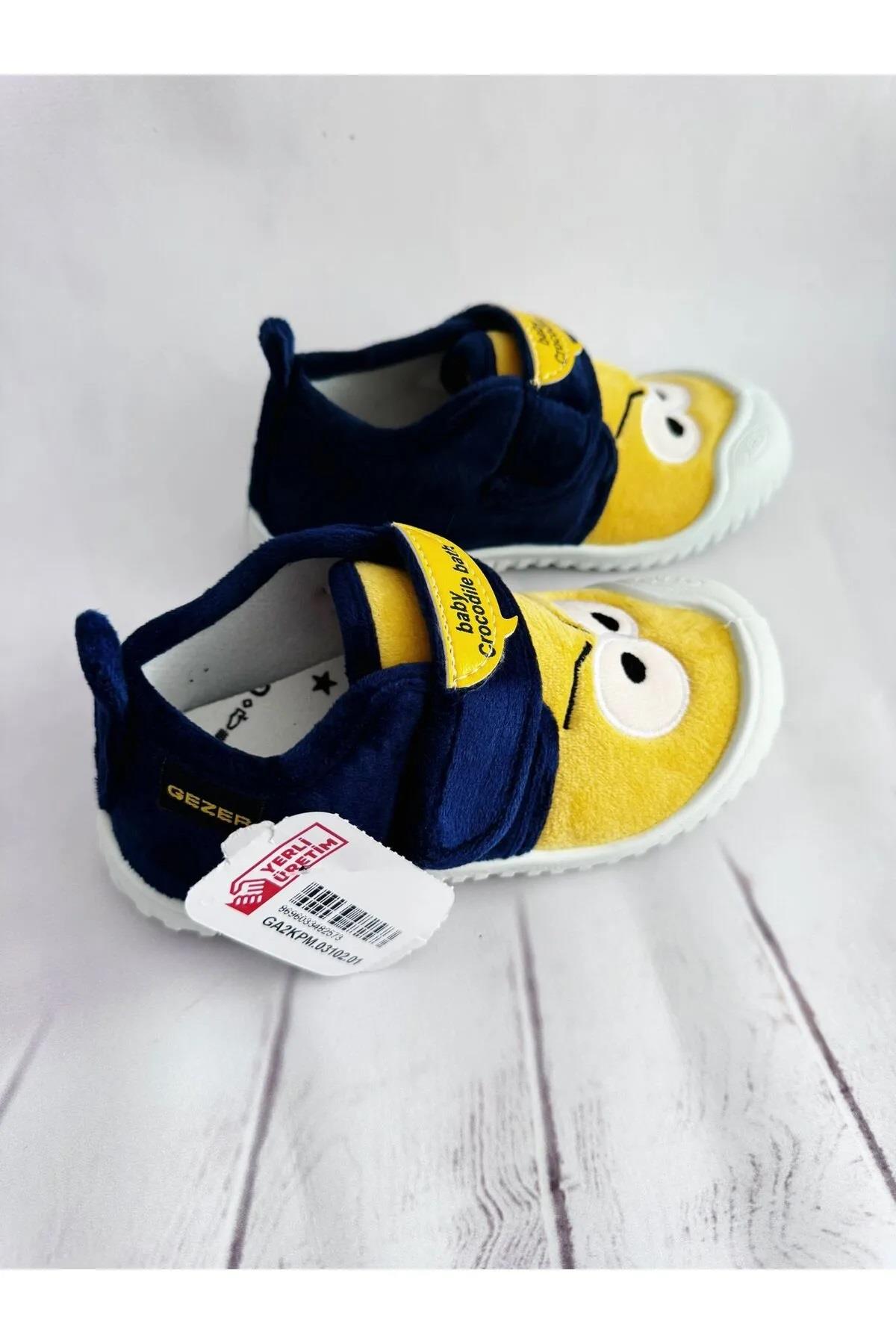 Kışlık Cırtlı Erkek Çocuk Günlük Okul Kreş Panduf Ayakkabı - Görsel 4