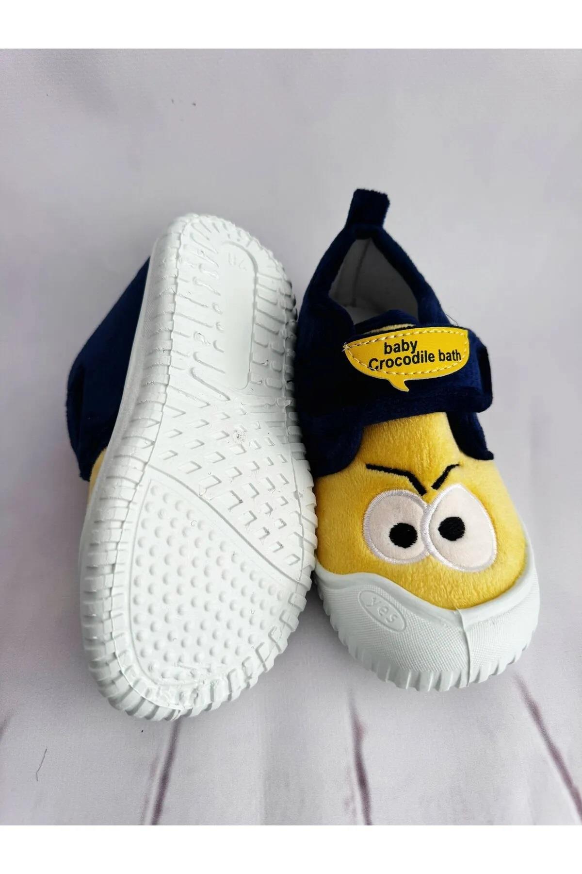 Kışlık Cırtlı Erkek Çocuk Günlük Okul Kreş Panduf Ayakkabı - Görsel 5