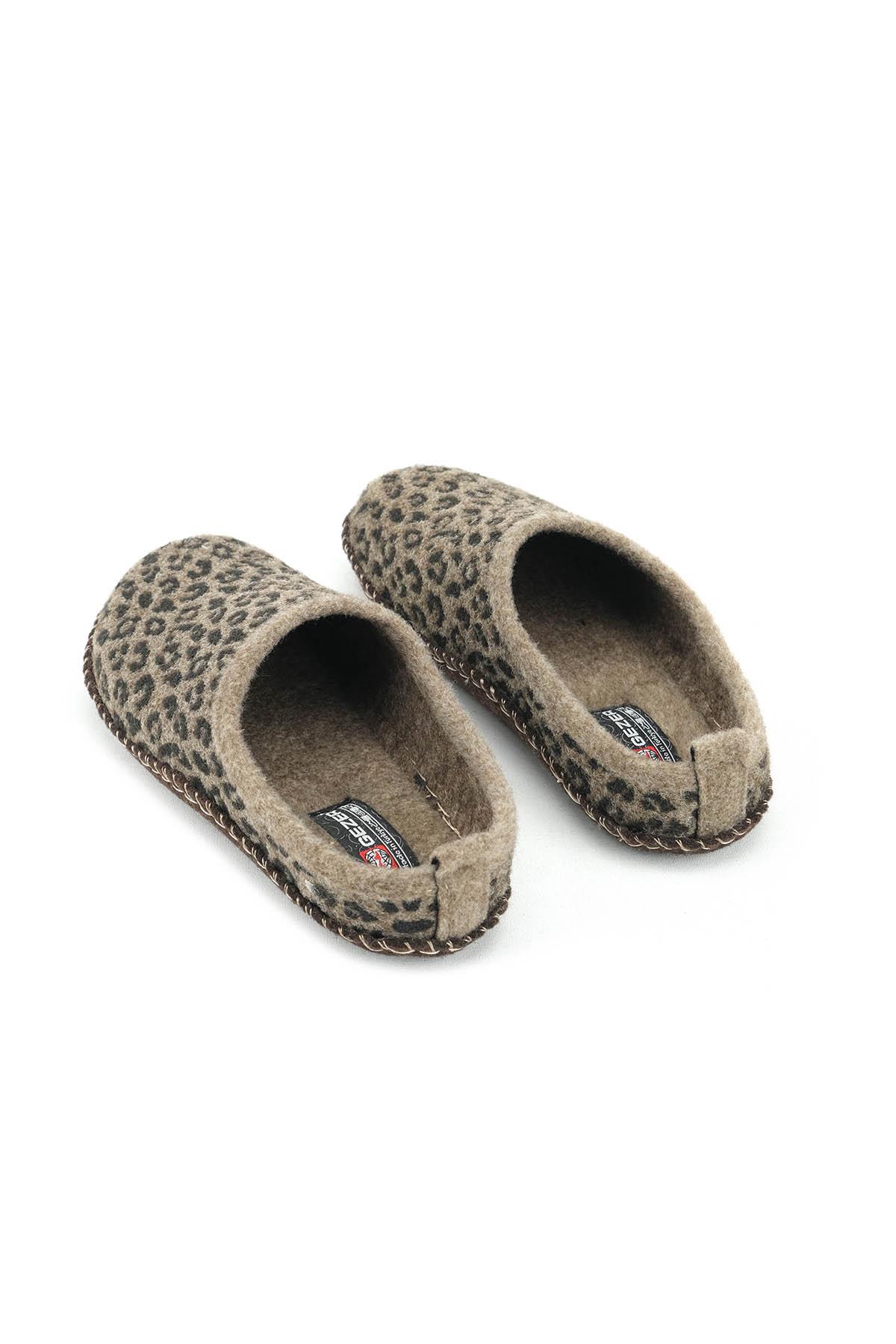 15525 Kadın Keçe Kumaş Sessiz Taban Ev-Halı Terliği - Görsel 5