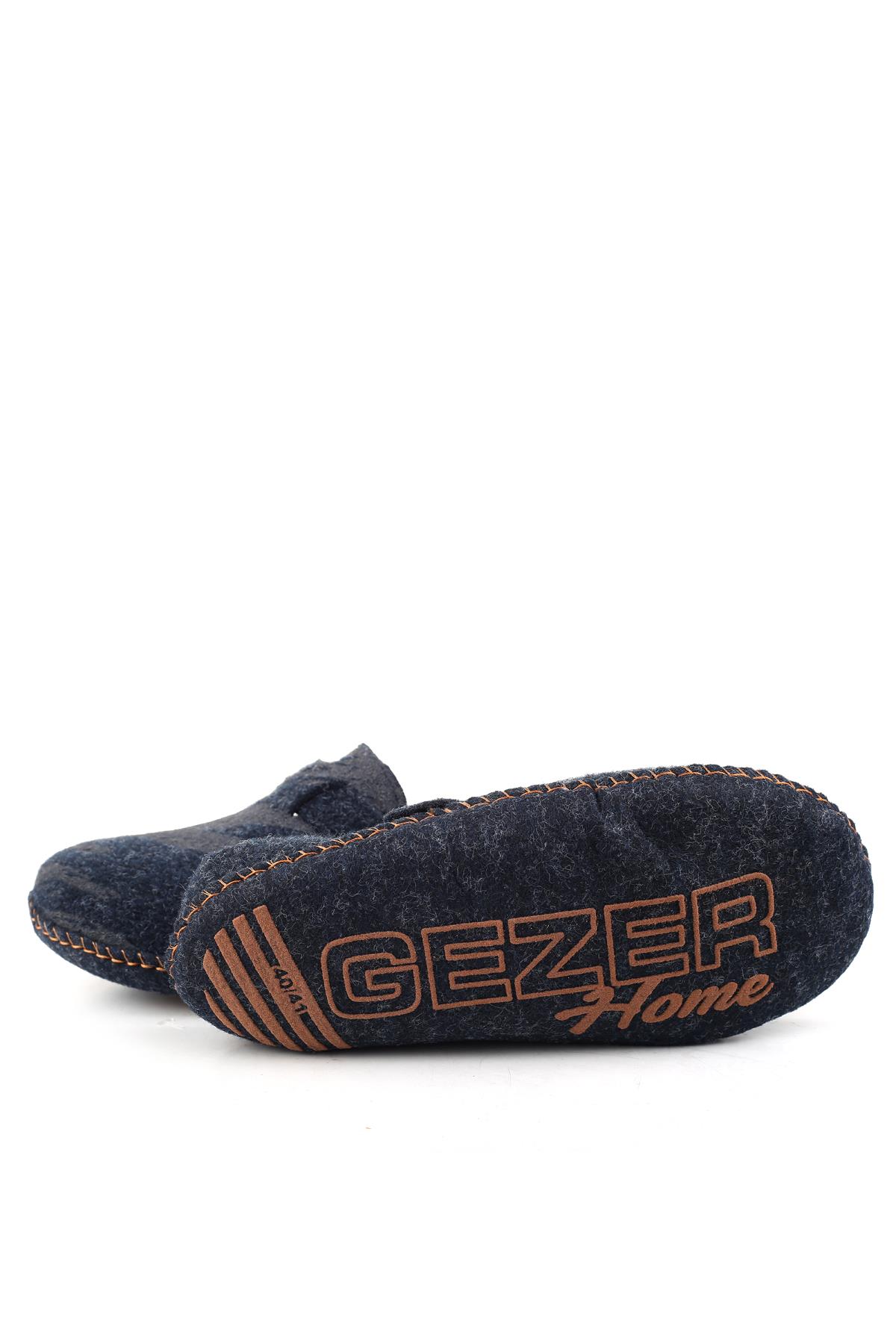 15405 Erkek Keçe Sessiz Kaymaz Hafif Taban Ev Misafir Terliği - Görsel 6