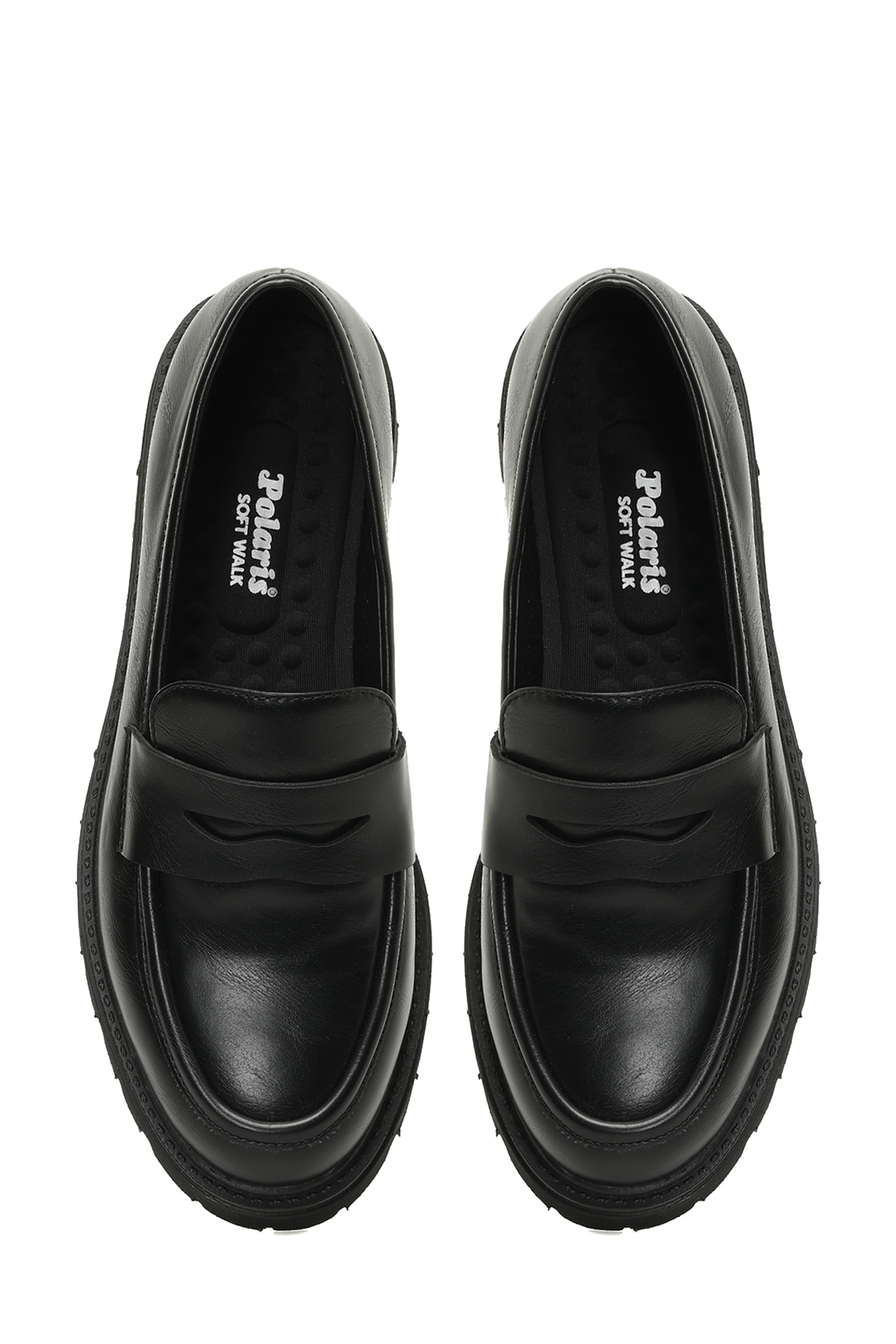 324500C.Z 5PR Siyah Kadın Oxford Ayakkabı - Görsel 5