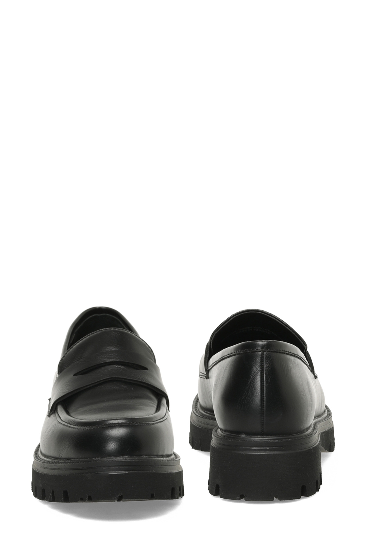 324500C.Z 5PR Siyah Kadın Oxford Ayakkabı - Görsel 6