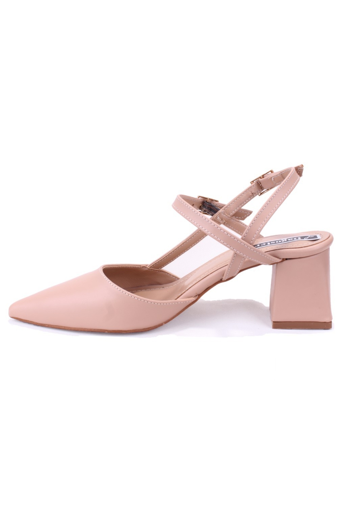 DZA07-1296100 Ten Klasik Topuklu Kadın Ayakkabı - Görsel 4