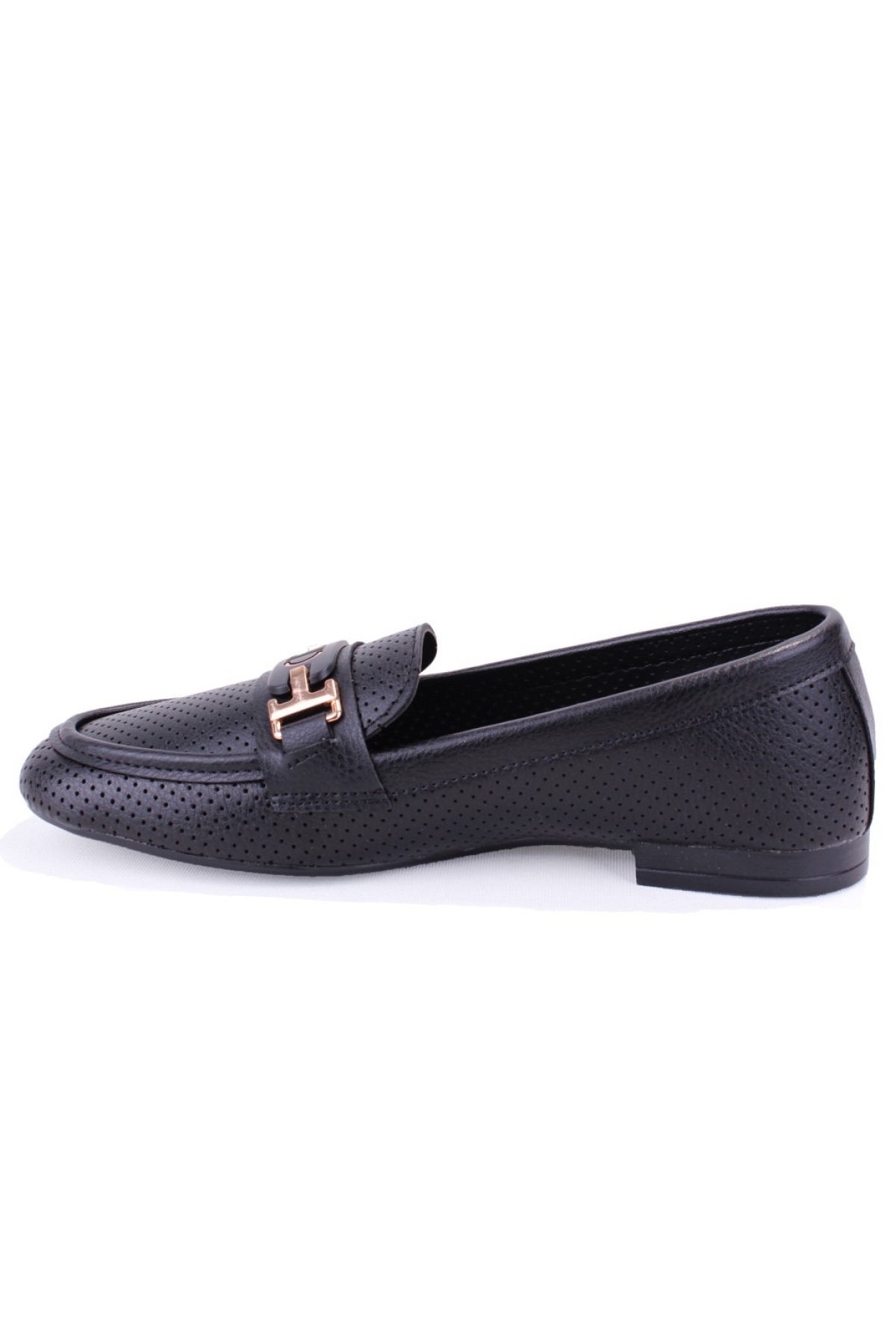 DZA07-1181122 Siyah Günlük Babet Kadın Ayakkabı - Görsel 4