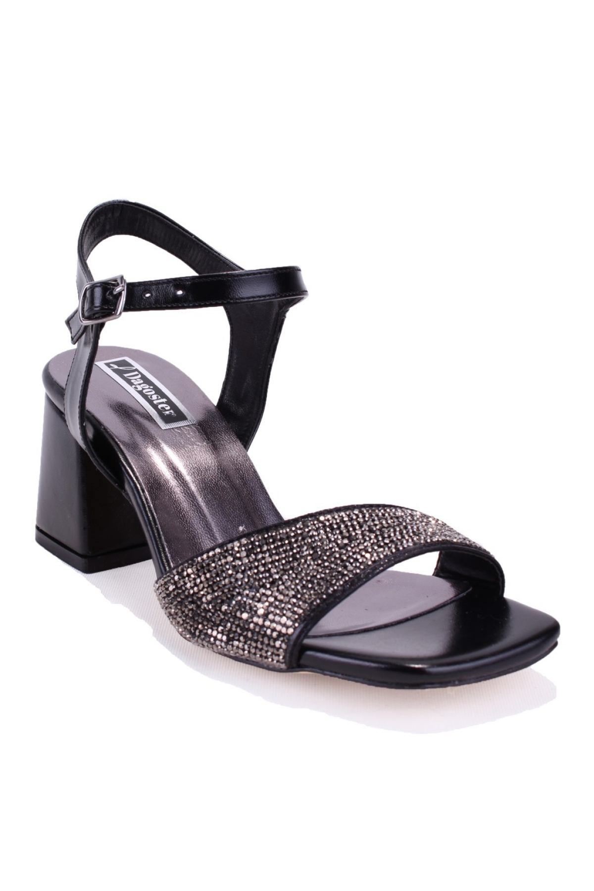 DZA07-3371040 Siyah Klasik Topuklu Kadın Ayakkabı - Görsel 2