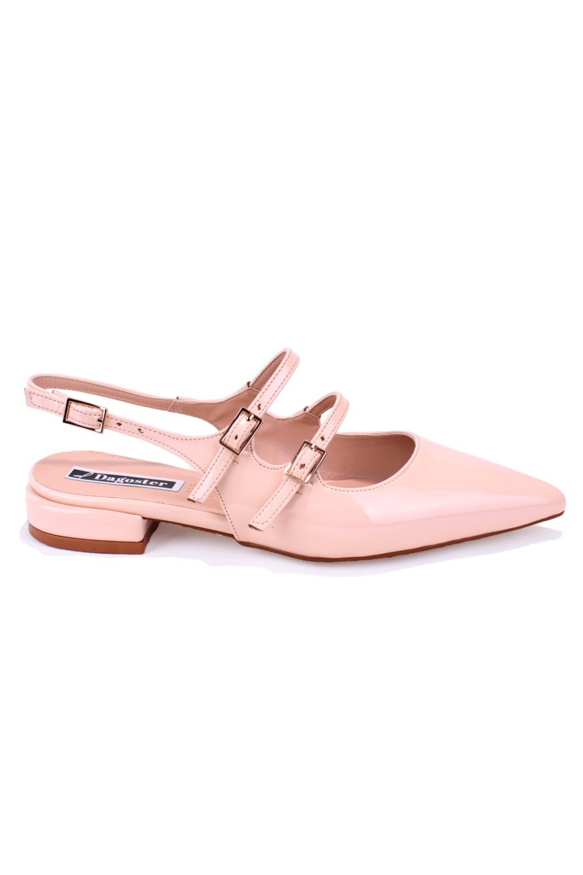 DZA07-72561 Ten Rugan Topuklu Klasik Kadın Ayakkabı - Görsel 3