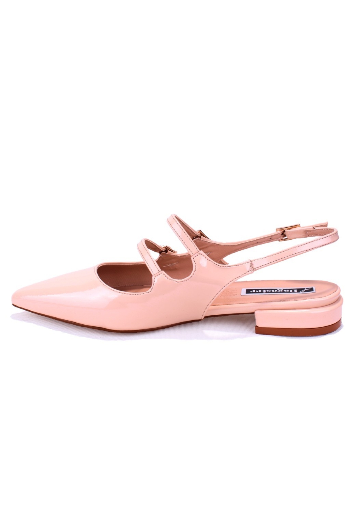 DZA07-72561 Ten Rugan Topuklu Klasik Kadın Ayakkabı - Görsel 4