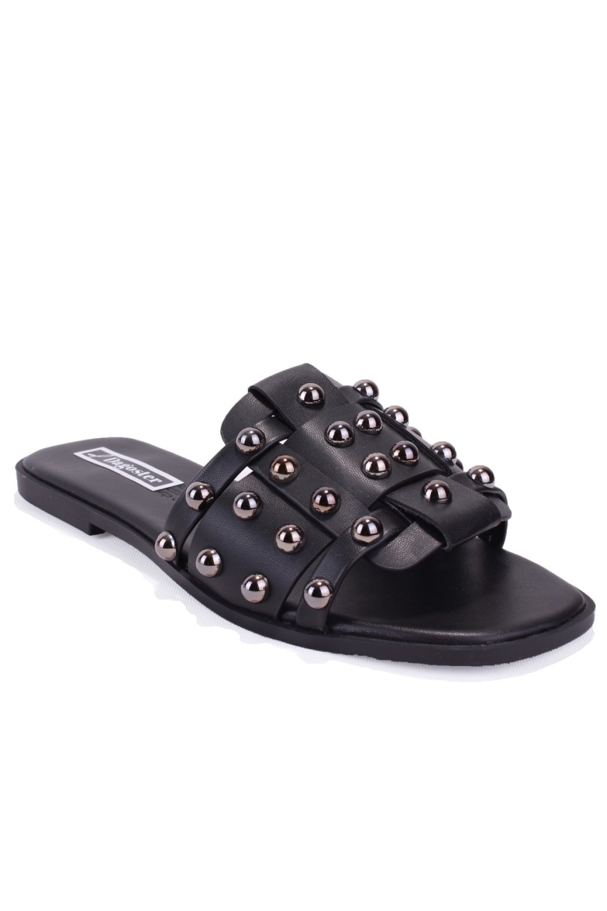 DZA07-998005 Siyah Düz Spor Kadın Terlik - Görsel 2