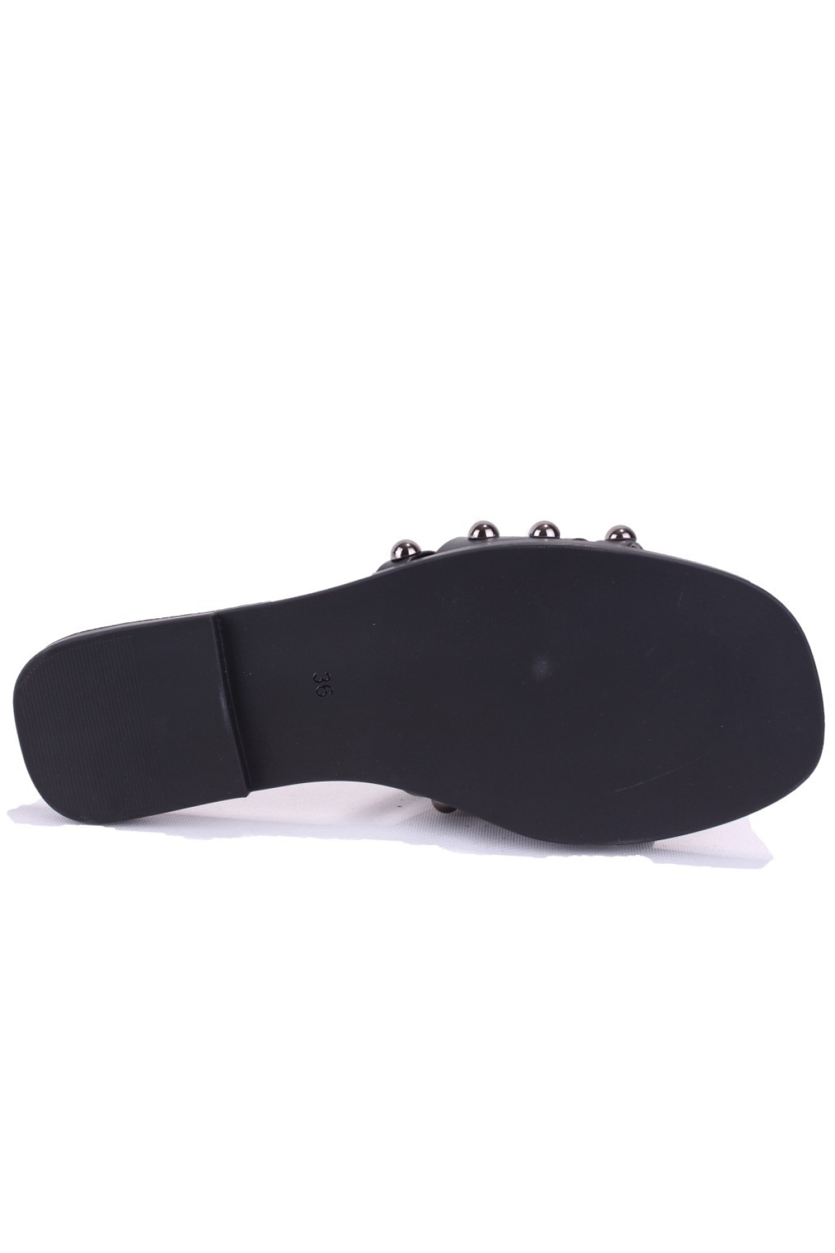 DZA07-998005 Siyah Düz Spor Kadın Terlik - Görsel 5