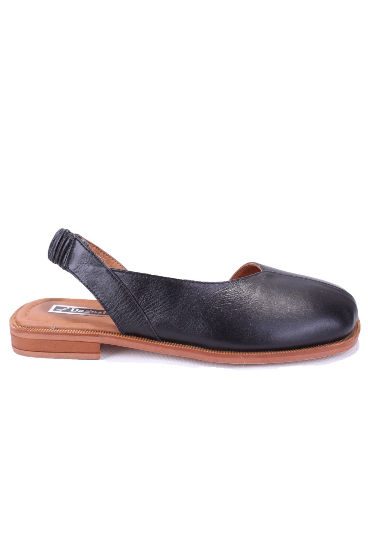 DZA07-60216233 Siyah Günlük Ortopedik Deri Spor Kadın sandalet - Görsel 3