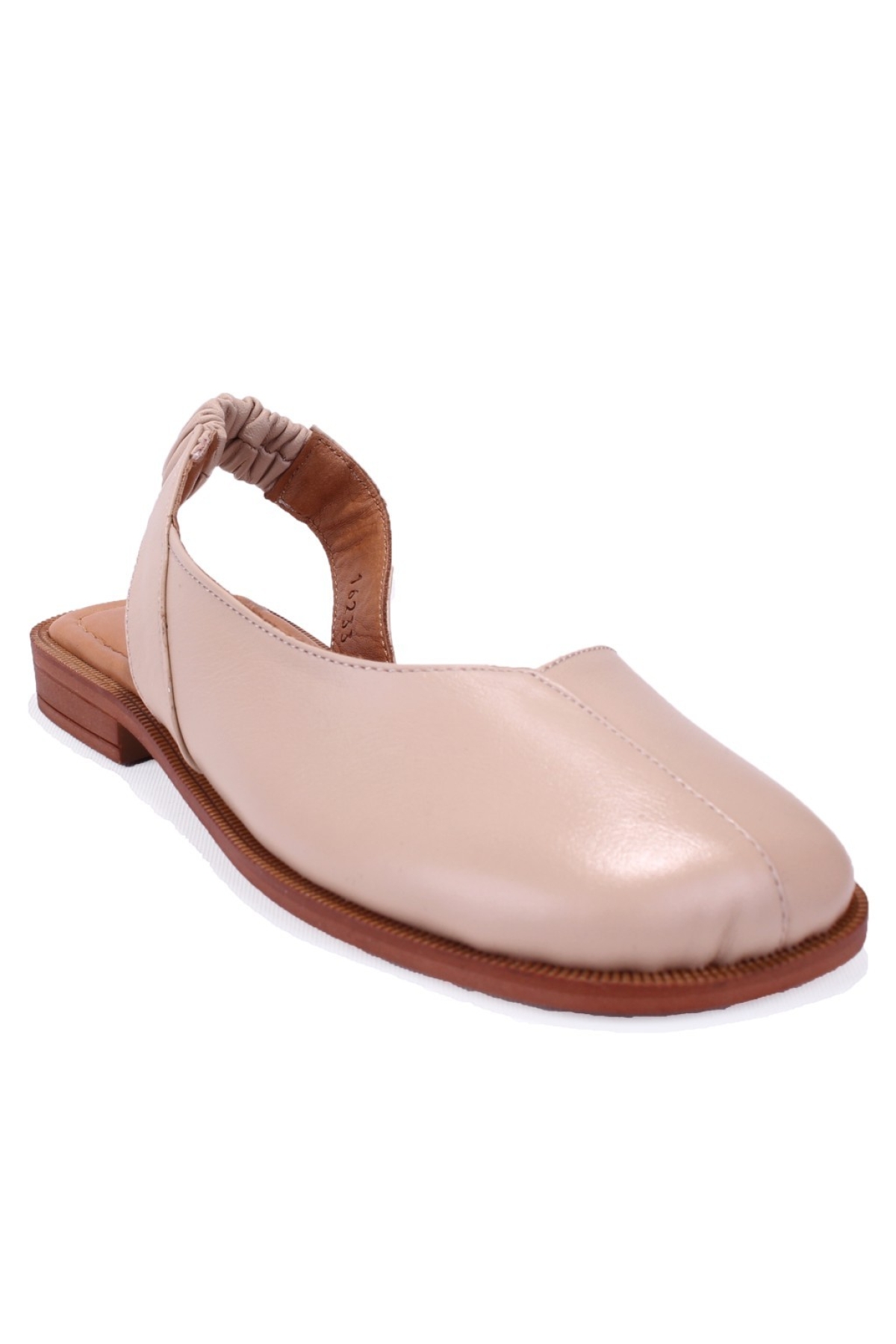 DZA07-60216233 Bej Günlük Ortopedik Deri Spor Kadın sandalet - Görsel 2