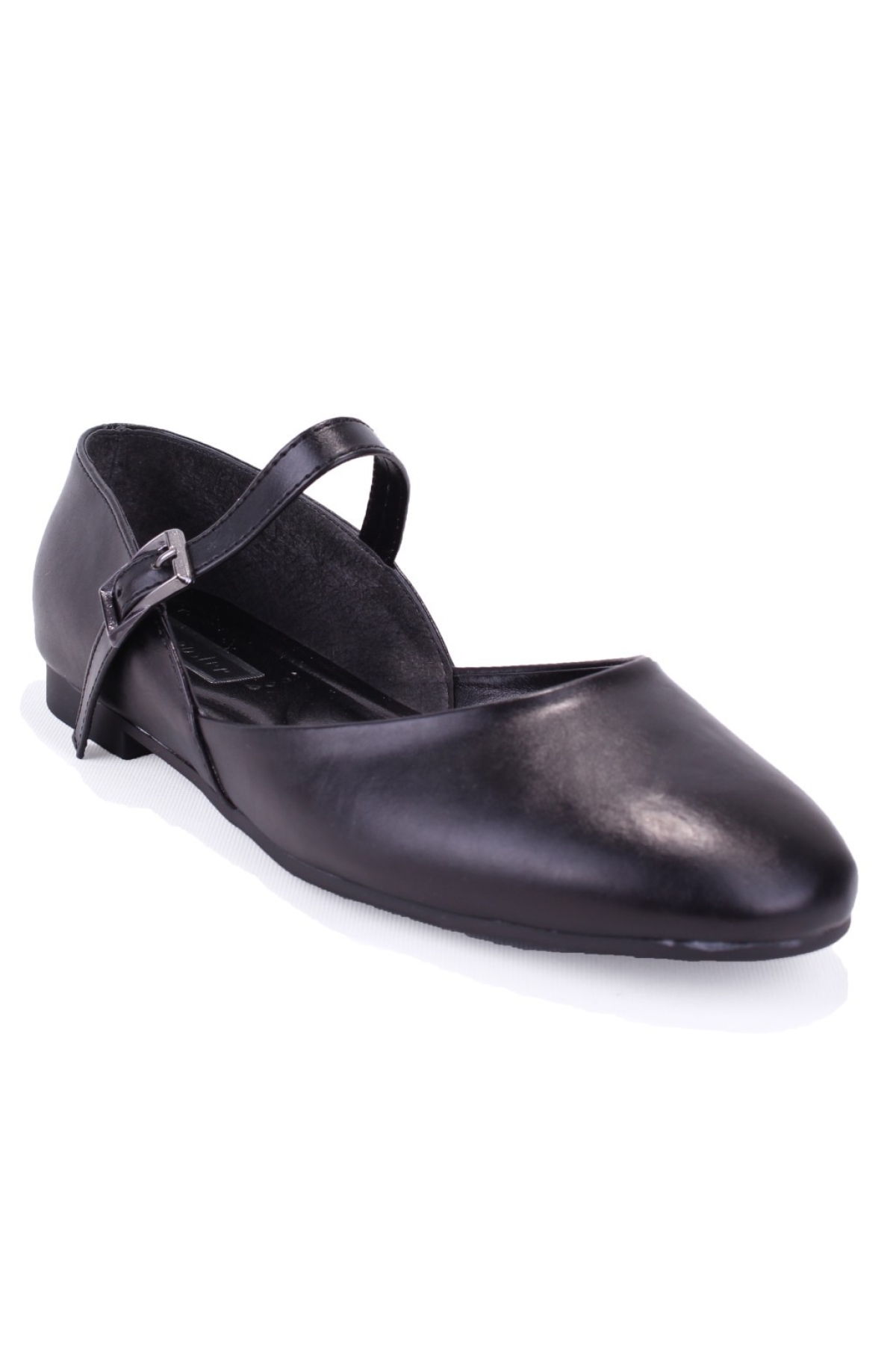 DZA07-8692100 Siyah Günlük Kadın Babet Ayakkabı - Görsel 2