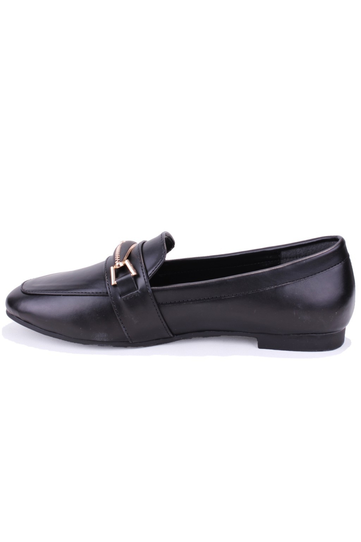 DZA07-8692109 Siyah Günlük Kadın Babet Ayakkabı - Görsel 4
