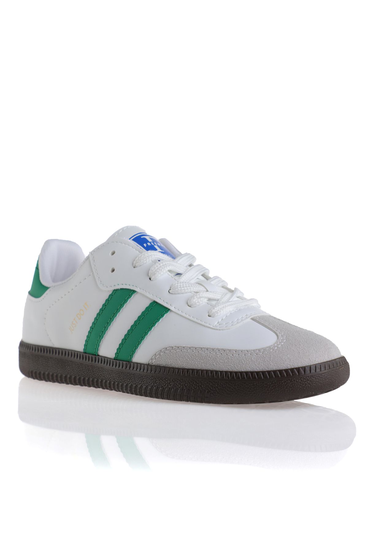 Uniseks Sneaker Esnek Yumuşak Spor Ayakkabı Beyaz Yeşil - Görsel 5