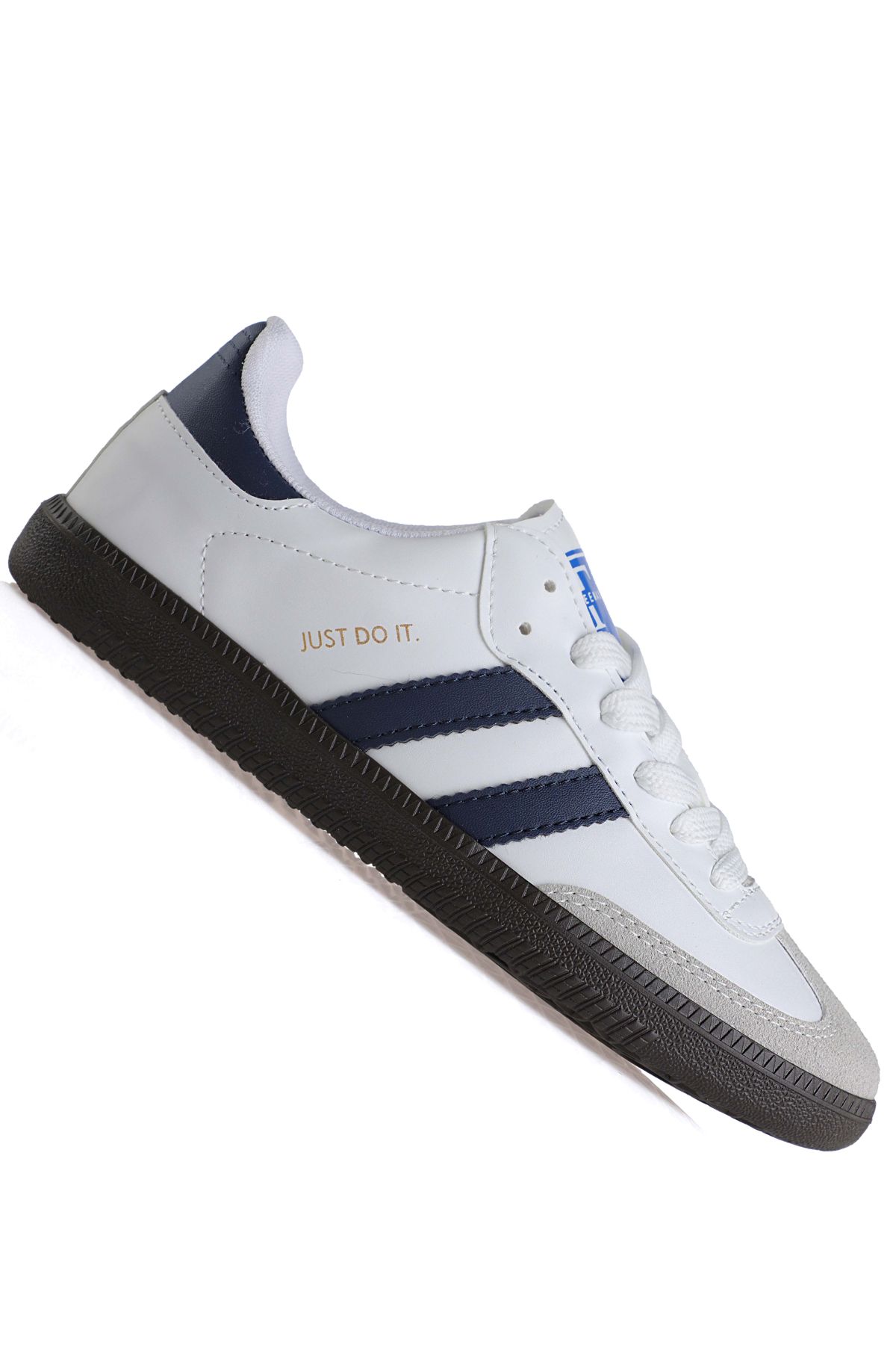 Uniseks Sneaker Esnek Yumuşak Spor Ayakkabı Beyaz Lacivert - Görsel 2