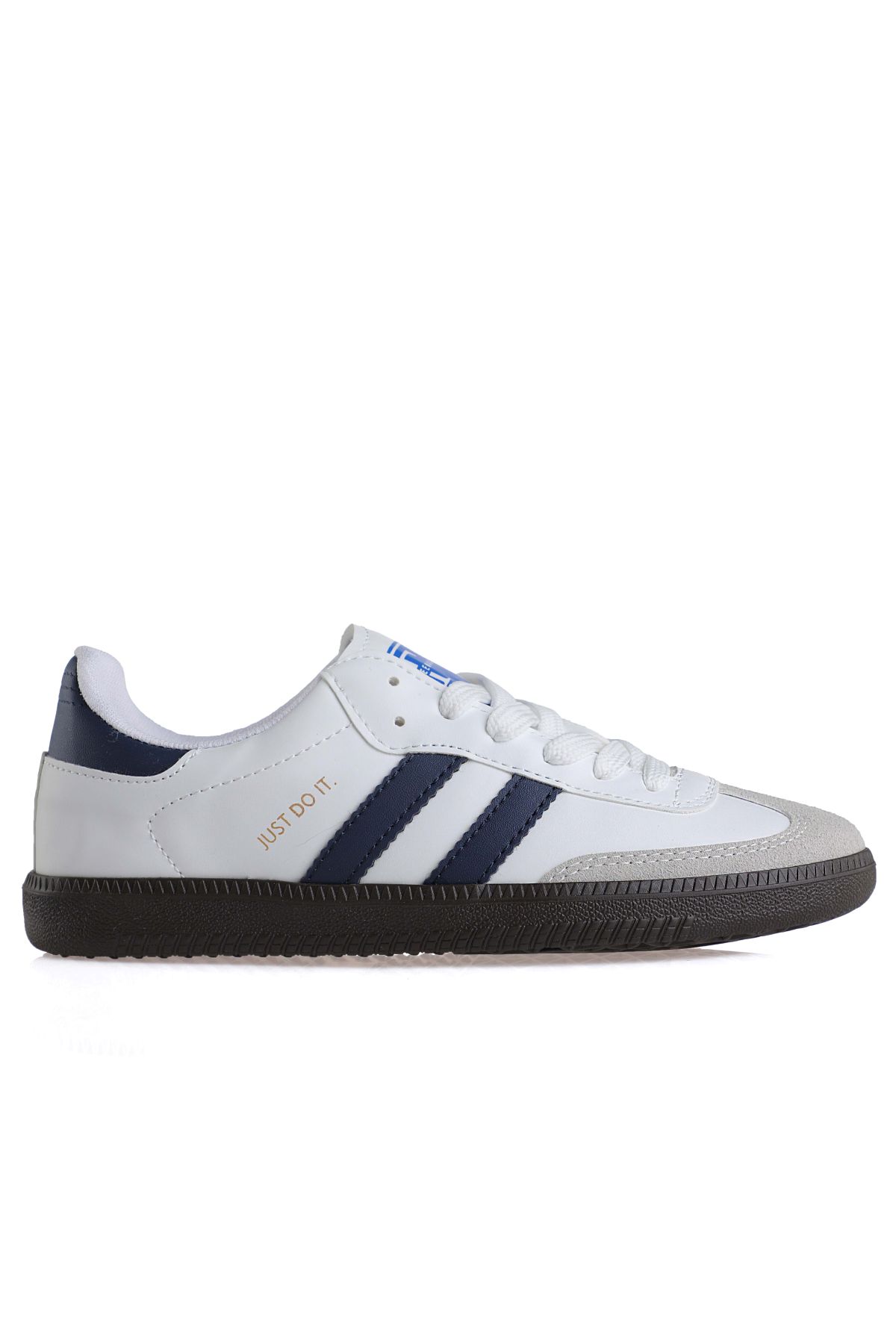 Uniseks Sneaker Esnek Yumuşak Spor Ayakkabı Beyaz Lacivert - Görsel 7