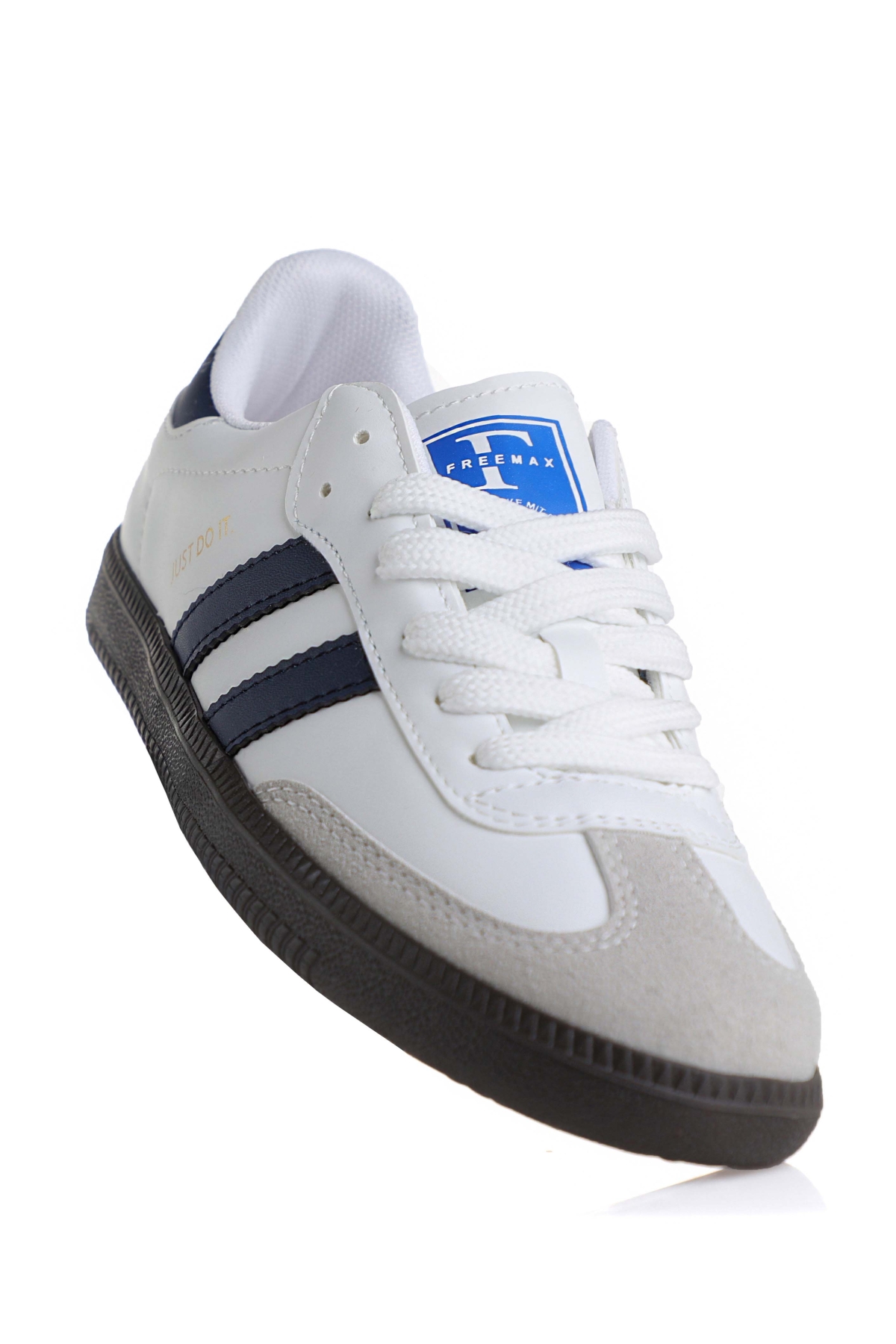 Uniseks Sneaker Esnek Yumuşak Spor Ayakkabı Beyaz Lacivert - Görsel 8