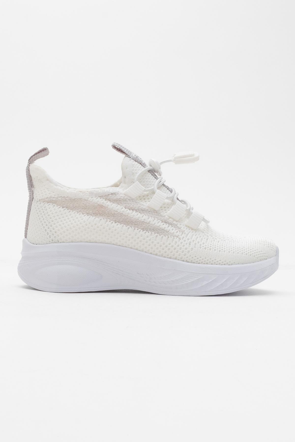 Triko Çocuk Spor Ayakkabı 31-35 BEYAZ BUZ - Görsel 3