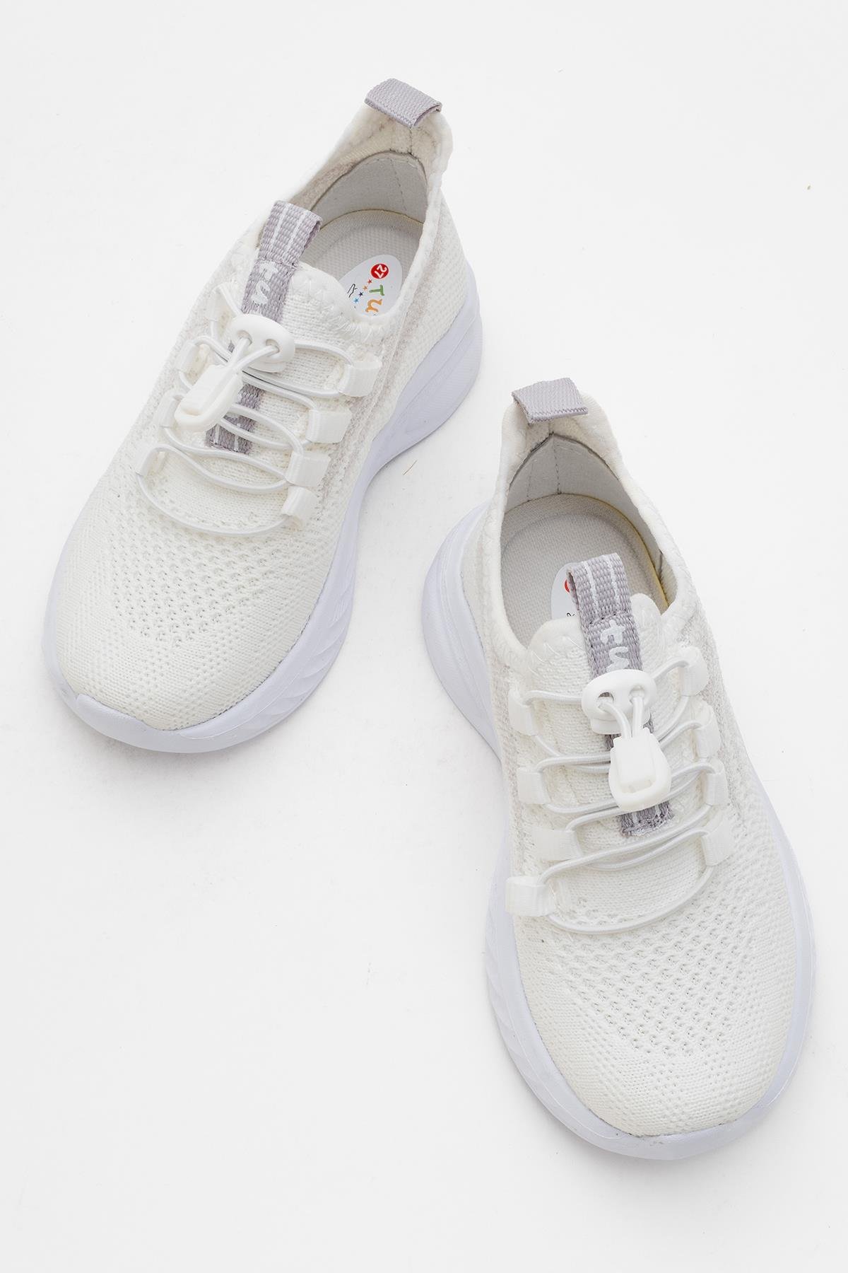 Triko Çocuk Spor Ayakkabı 31-35 BEYAZ BUZ - Görsel 6