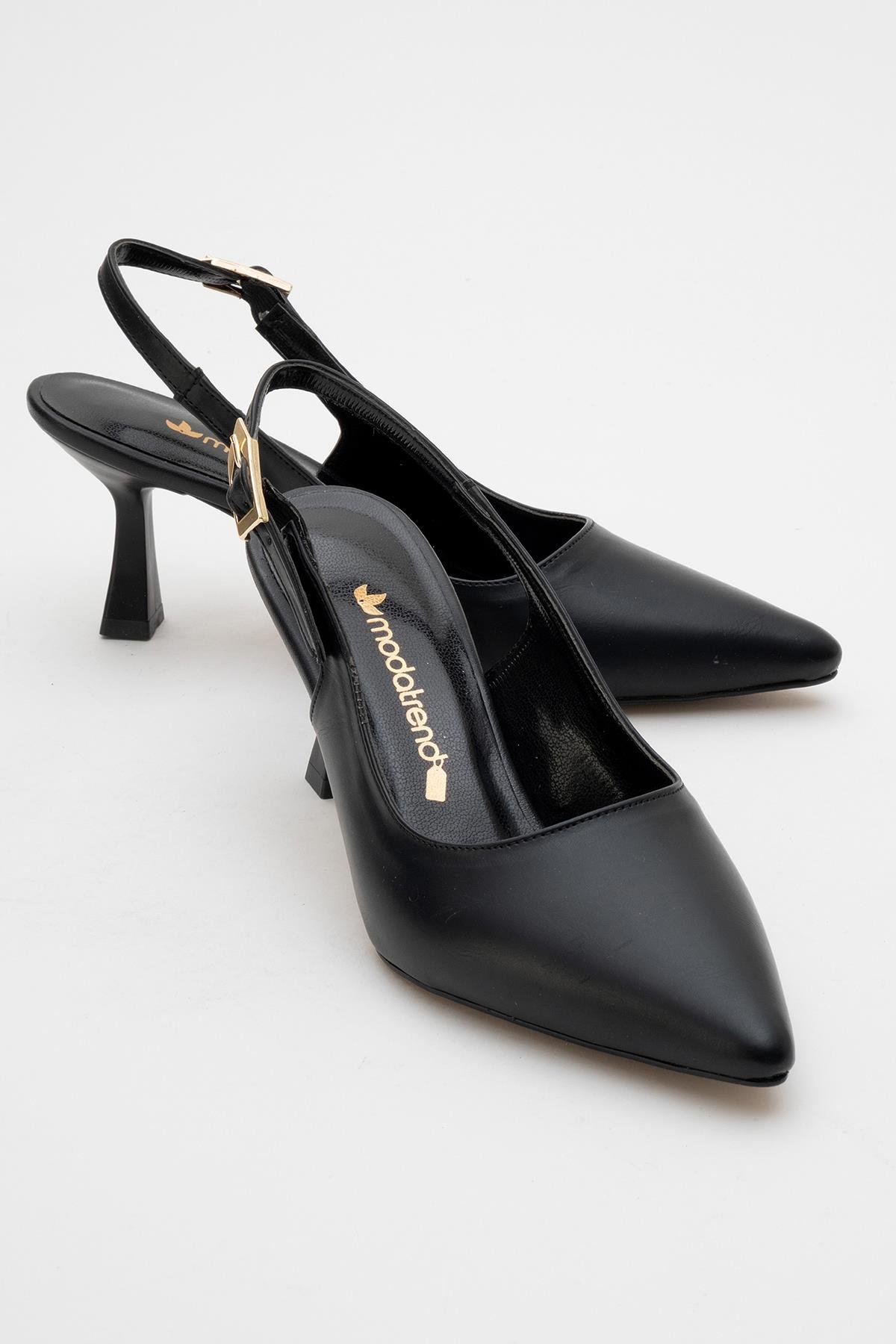 Kadın Topuklu Ayakkabı SİYAH CİLT - Görsel 2