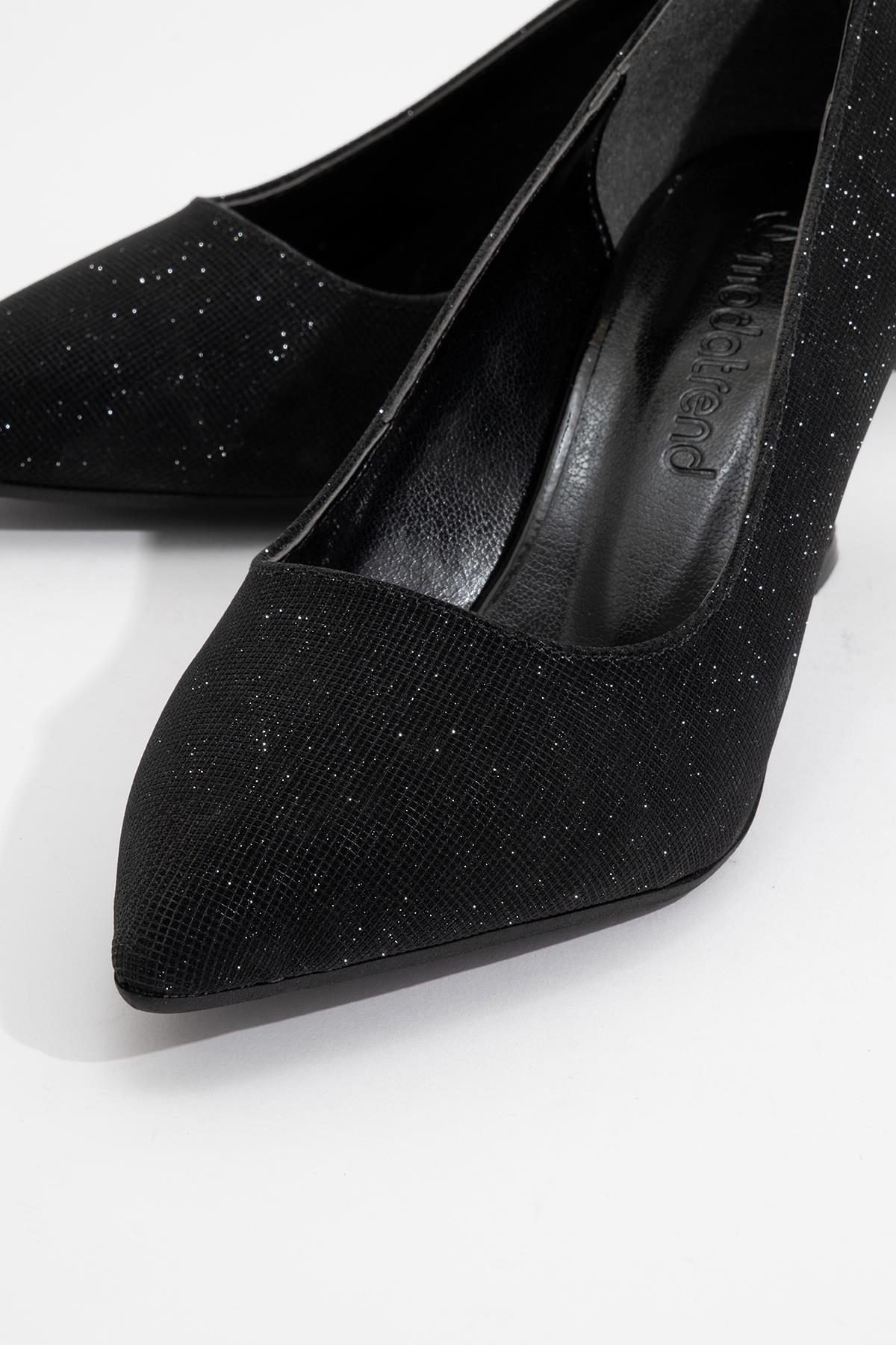 Kadın Stiletto Ayakkabı SİYAH SİM - Görsel 4