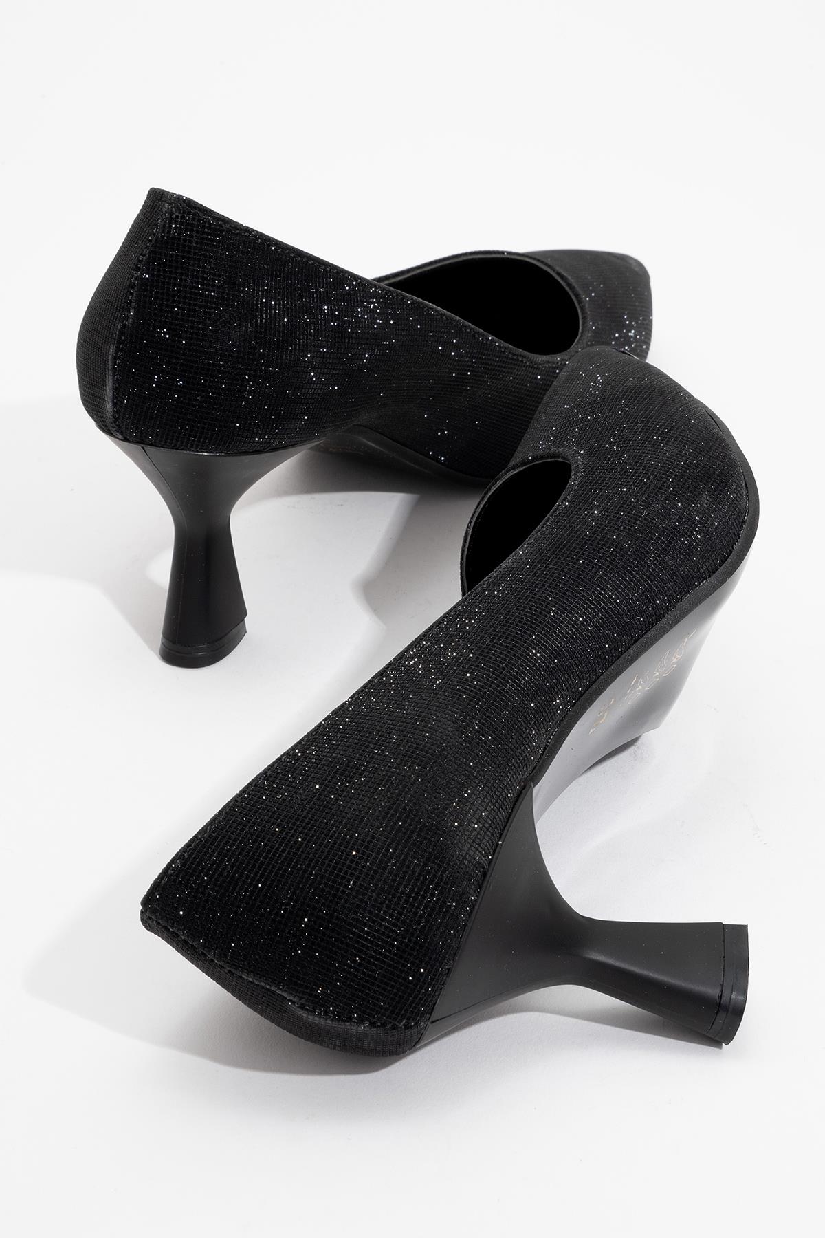 Kadın Stiletto Ayakkabı SİYAH SİM - Görsel 5