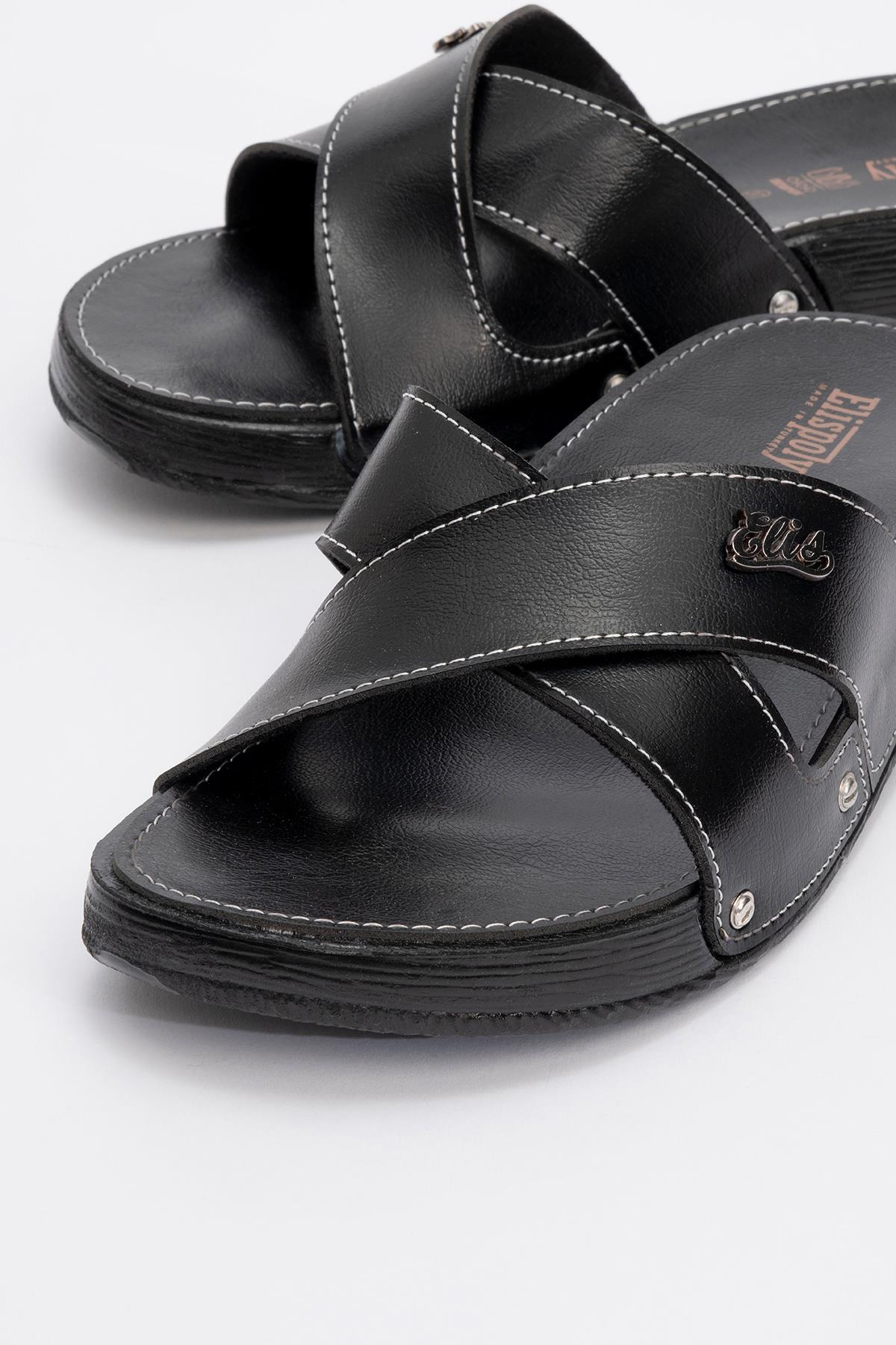 Çapraz Bantlı Kadın Terlik SİYAH - Görsel 4