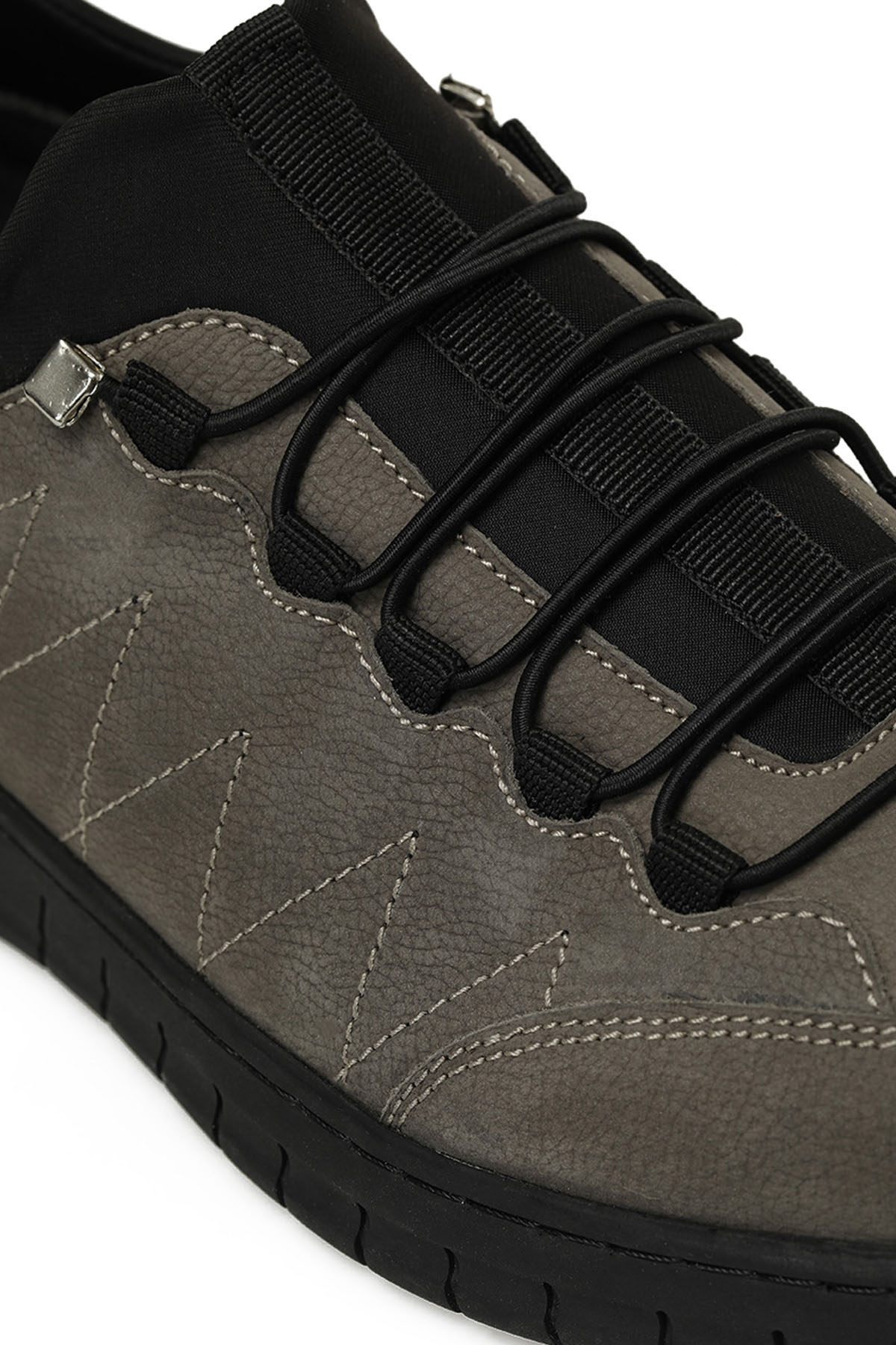 106139N.M 5PR GRI Erkek Comfort Ayakkabı - Görsel 9