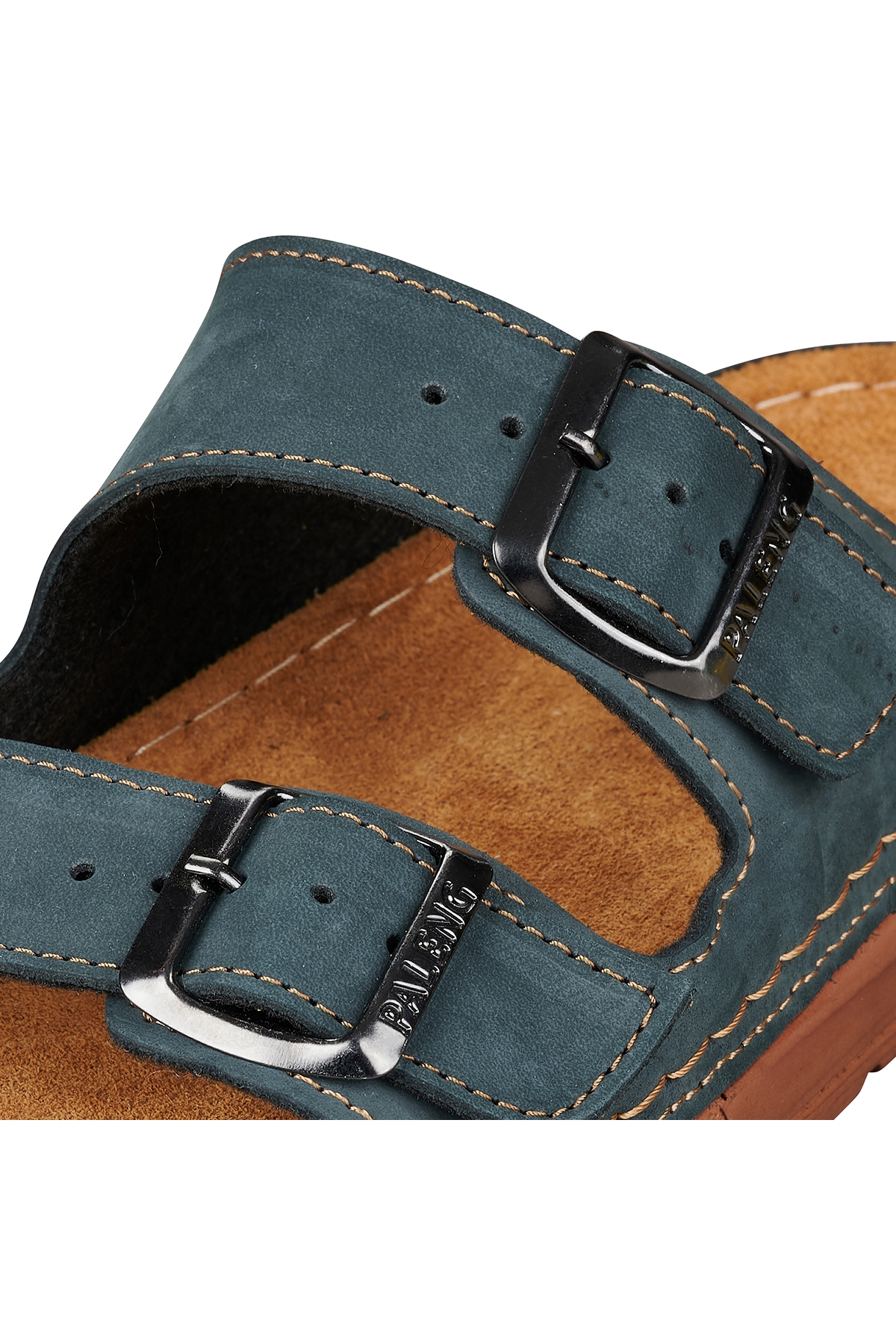 Paleng Gezer Yazlık Hakiki Deri Erkek Terlik - Görsel 4