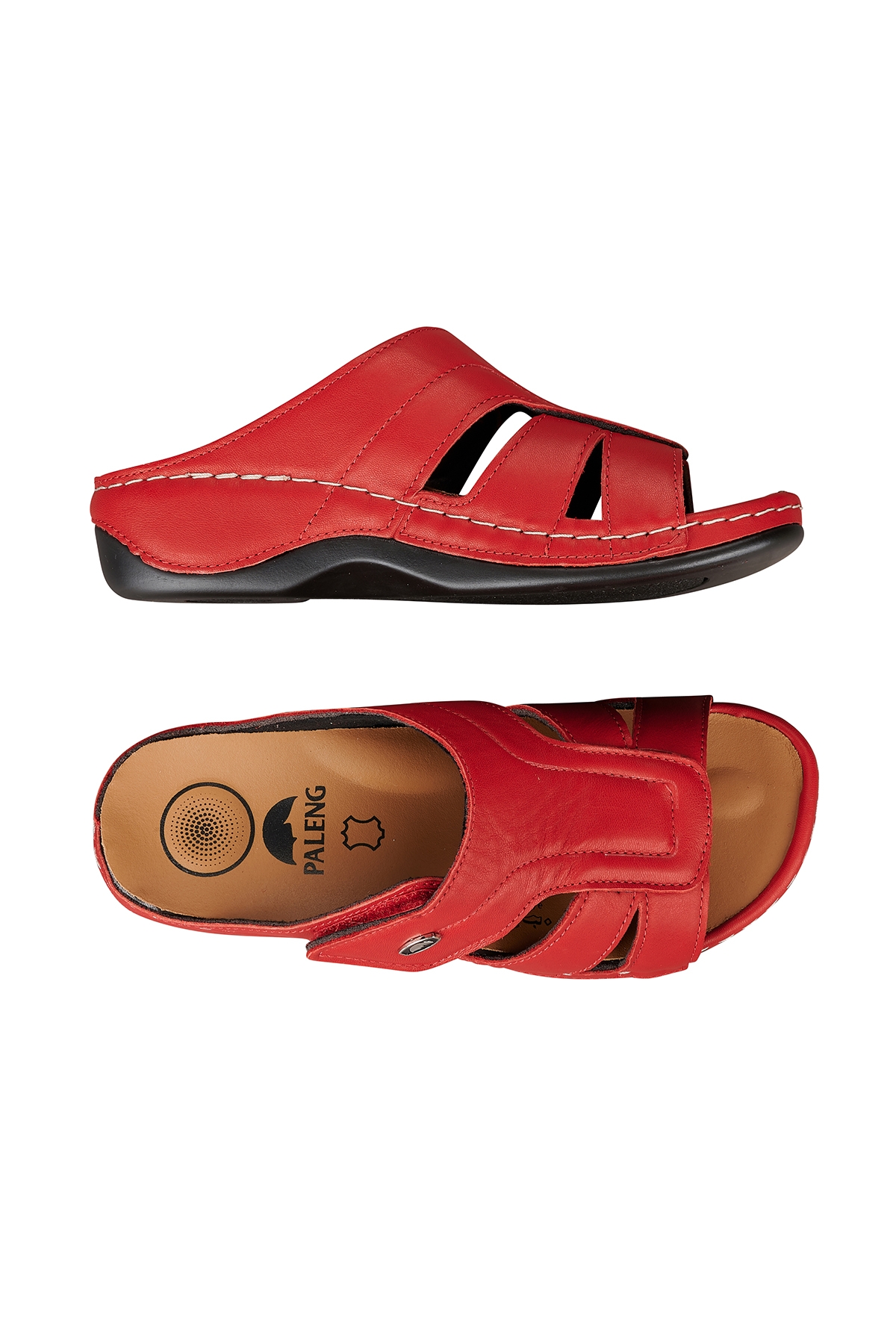 Gezer Hakiki Deri Kadın Terlik - Görsel 5