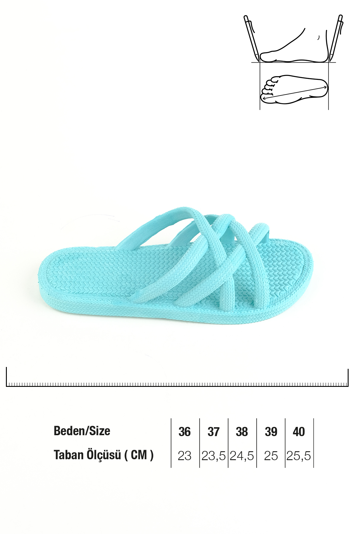 Yazlık Kaydırmaz Taban Kadın Terlik - Görsel 3