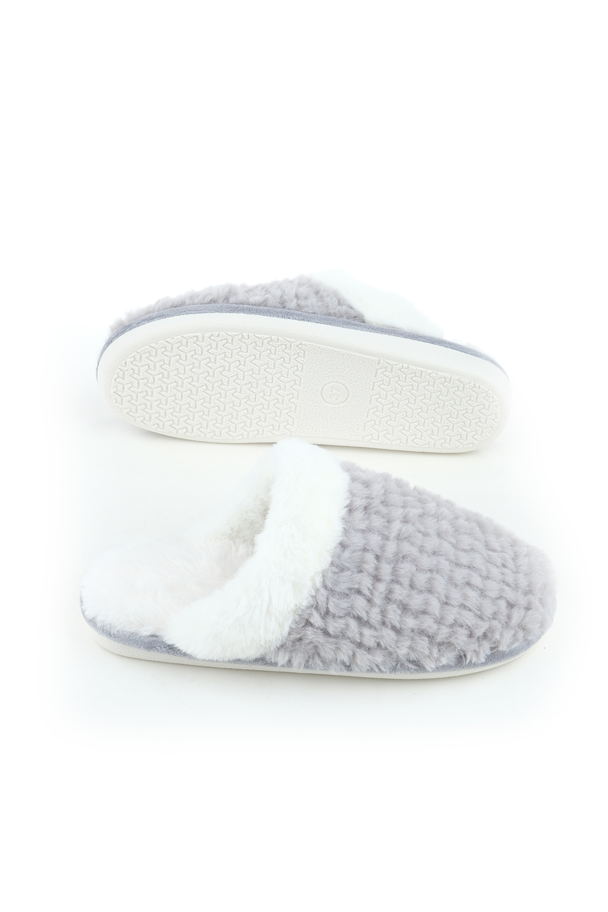 Kışlık İçi Peluşlu Kadın Ev Bahçe Terlik - Görsel 6