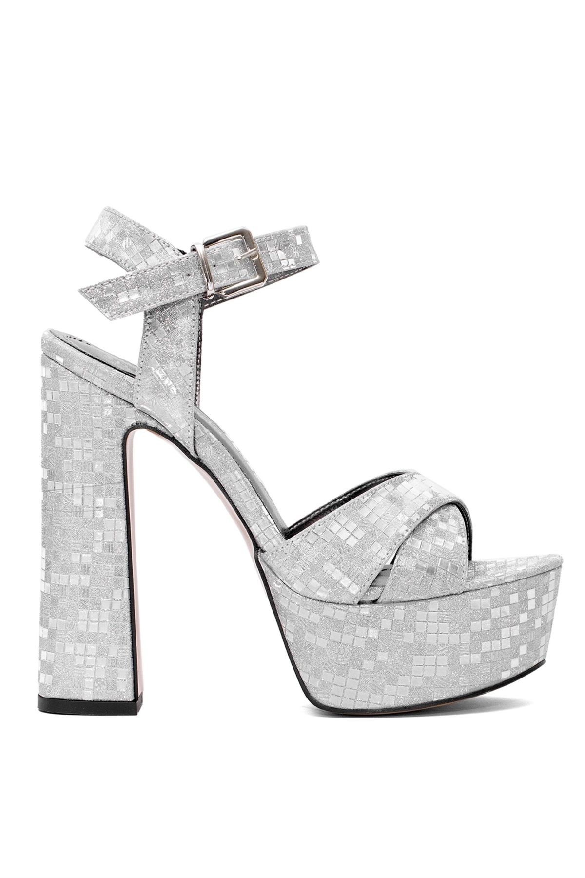 Elit PM08 K2055 Kadın Platform Ayakkabı Gümüş - Görsel 2