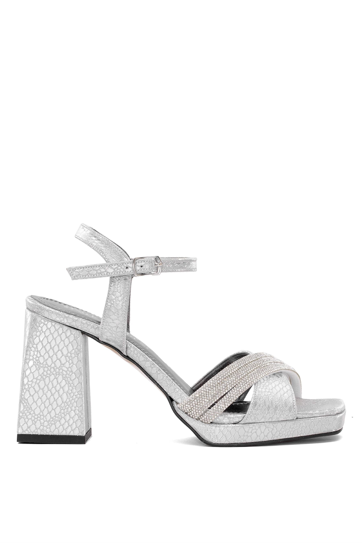 Elit PM08 K98 Kadın Platform Ayakkabı Gümüş - Görsel 2