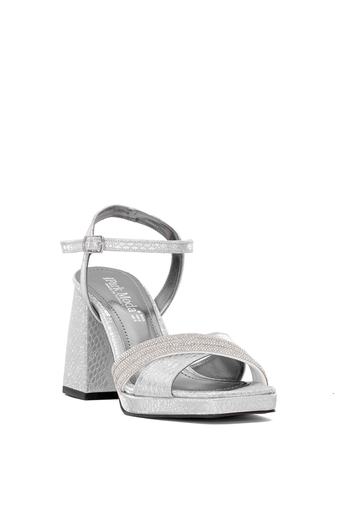 Elit PM08 K98 Kadın Platform Ayakkabı Gümüş - Görsel 3