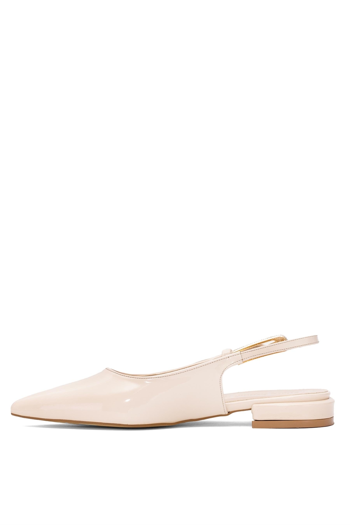 Elit PM280 K80R Kadın Klasik Topuklu Ayakkabı Bej - Görsel 4