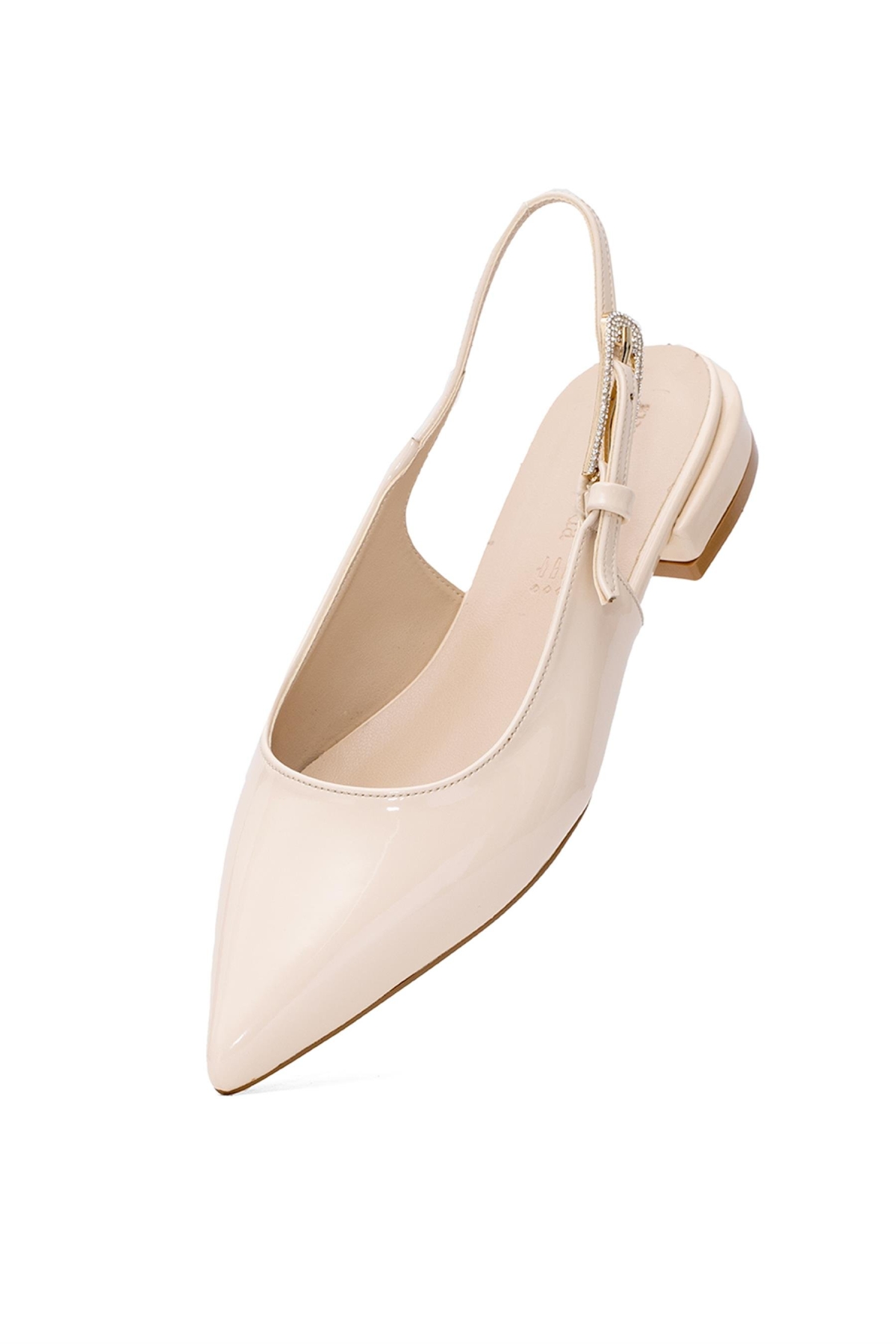 Elit PM280 K80R Kadın Klasik Topuklu Ayakkabı Bej - Görsel 5