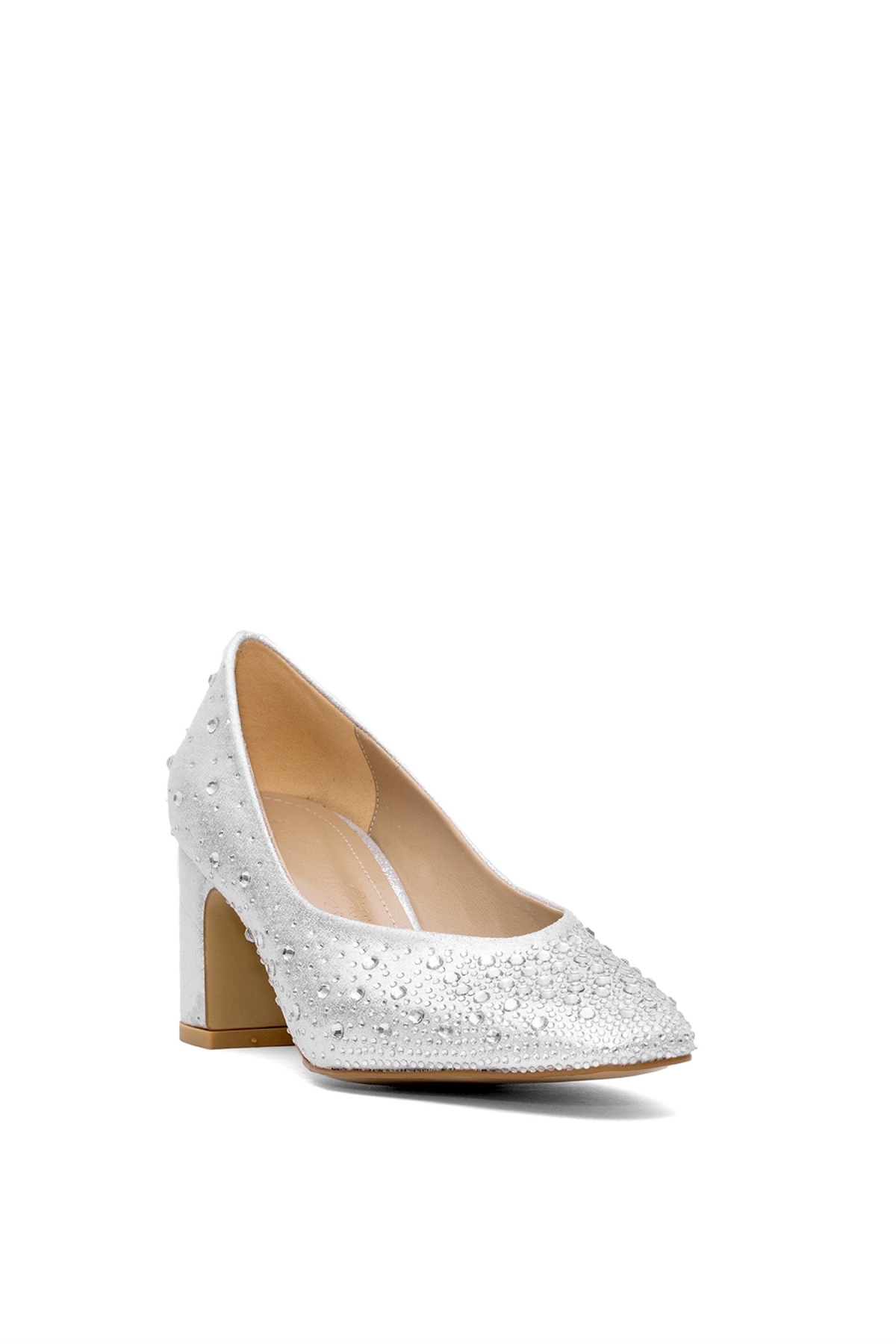 Elit PM207 K6250T Kadın Klasik Topuklu Ayakkabı Gümüş - Görsel 3