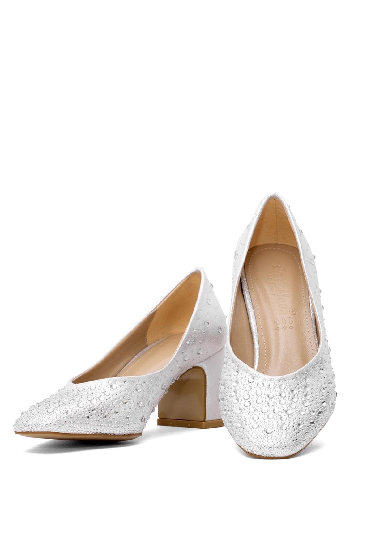 Elit PM207 K6250T Kadın Klasik Topuklu Ayakkabı Gümüş - Görsel 5