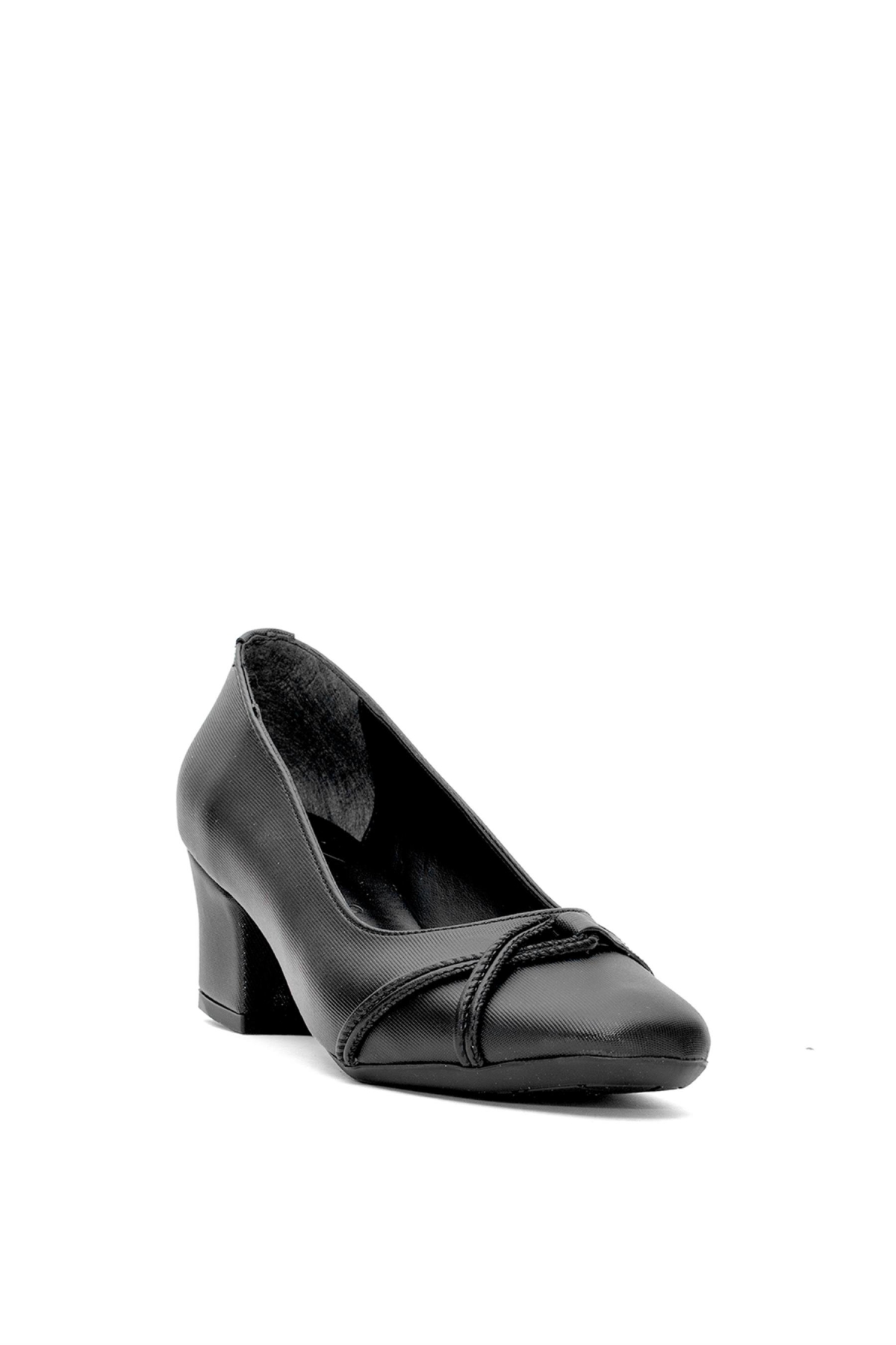 25BY23.8631-A Kadın Klasik Topuklu Ayakkabı Siyah - Görsel 3